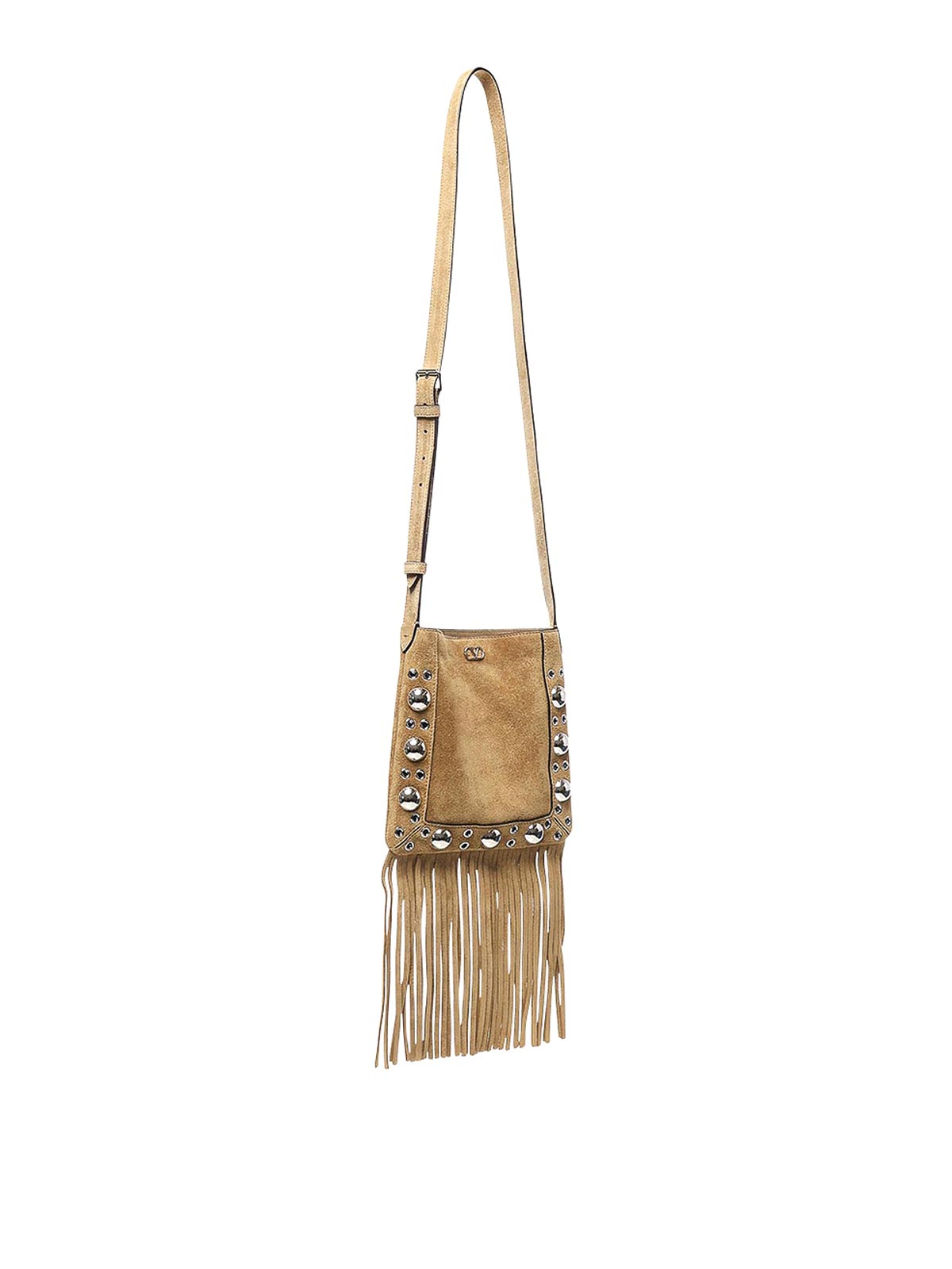 Nellcte Vlogo Suede Bag With Studs 7Y2B0R34JETRDX (Valentino Garavani / ハンドバッグ・ショルダーバッグ ) | Valentino Garavani (ヴァレンティノ)(1)