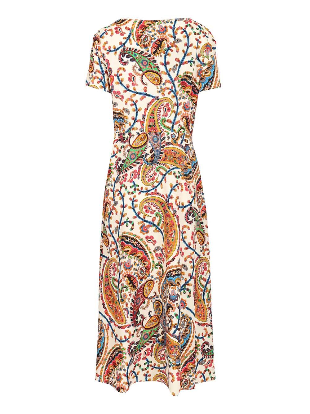 PRINTED SHORT SLEEVE MIDI DRESS WRHA055999SASU8X0801 (ETRO / ワンピース・ドレス・オールインワン ) | ETRO (エトロ)(1)