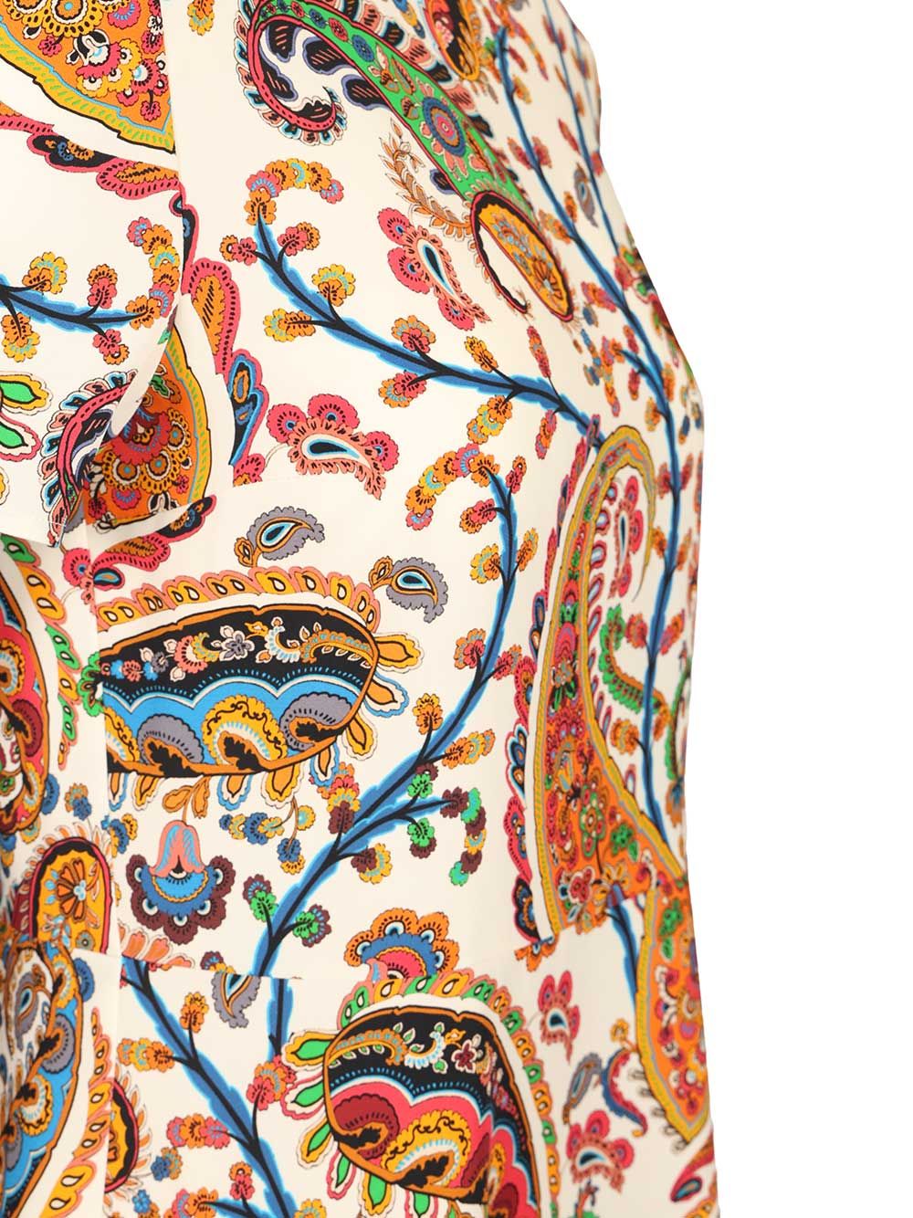 PRINTED SHORT SLEEVE MIDI DRESS WRHA055999SASU8X0801 (ETRO / ワンピース・ドレス・オールインワン ) | ETRO (エトロ)(4)