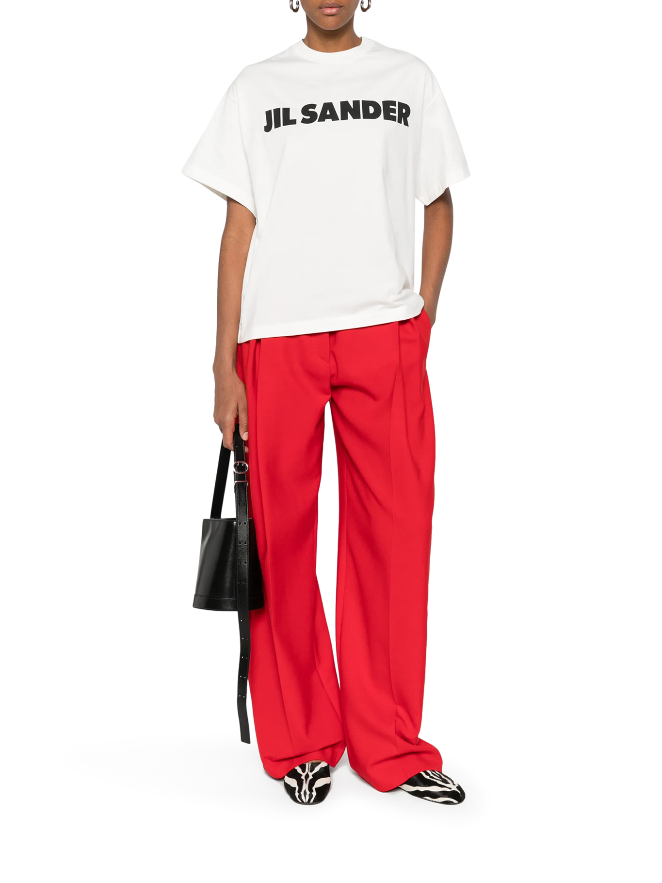 COTTON T-SHIRT WITH LOGO J02GC0140J20347102 (Jil Sander / Tシャツ・カットソー ) | Jil Sander (ジルサンダー)(1)