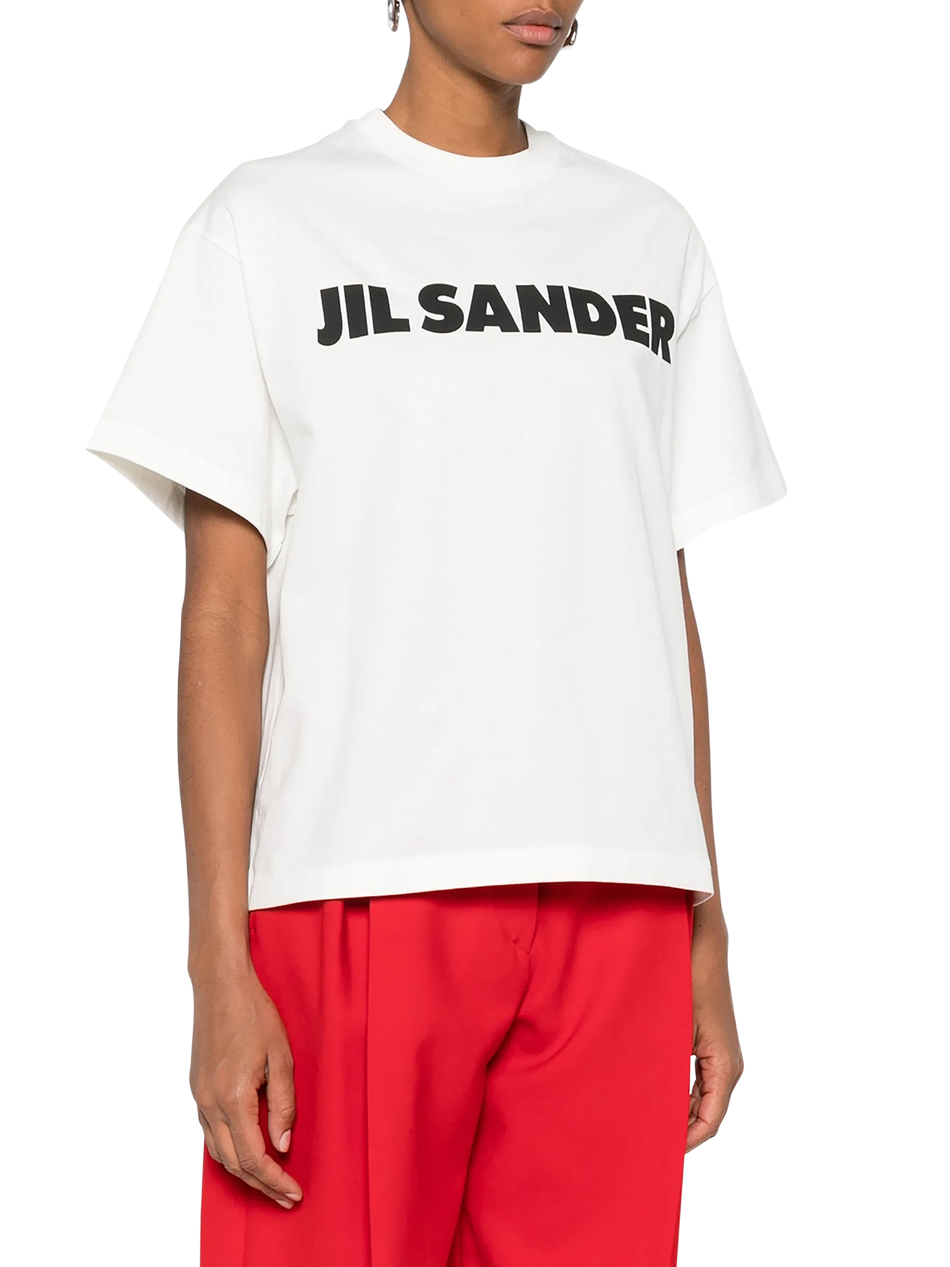COTTON T-SHIRT WITH LOGO J02GC0140J20347102 (Jil Sander / Tシャツ・カットソー ) | Jil Sander (ジルサンダー)(2)