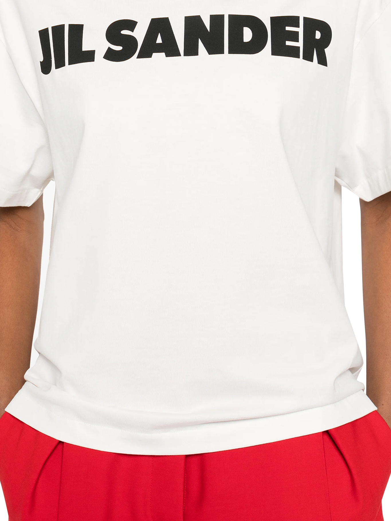 COTTON T-SHIRT WITH LOGO J02GC0140J20347102 (Jil Sander / Tシャツ・カットソー ) | Jil Sander (ジルサンダー)(4)