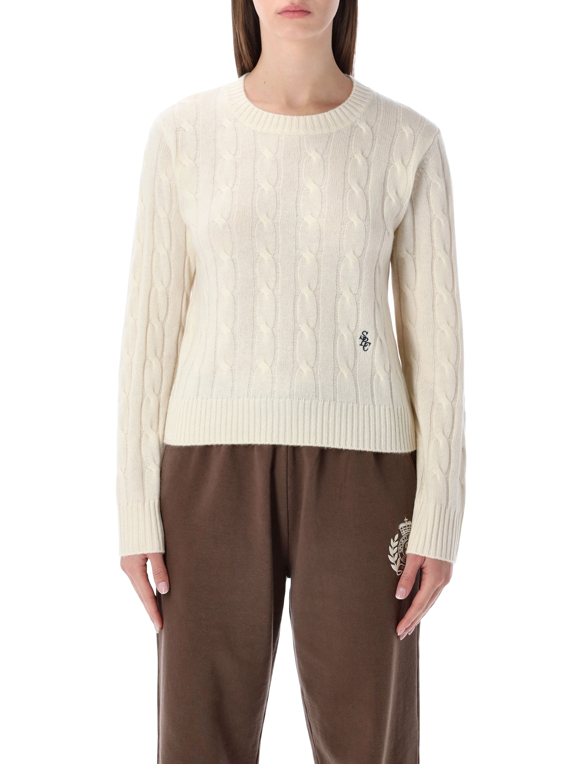 SPORTY & RICH Sweaters Beige WS06665302WH373911 (Sporty & Rich / ニット・セーター・カーディガン ) | Sporty & Rich (スポーティアンドリッチ)