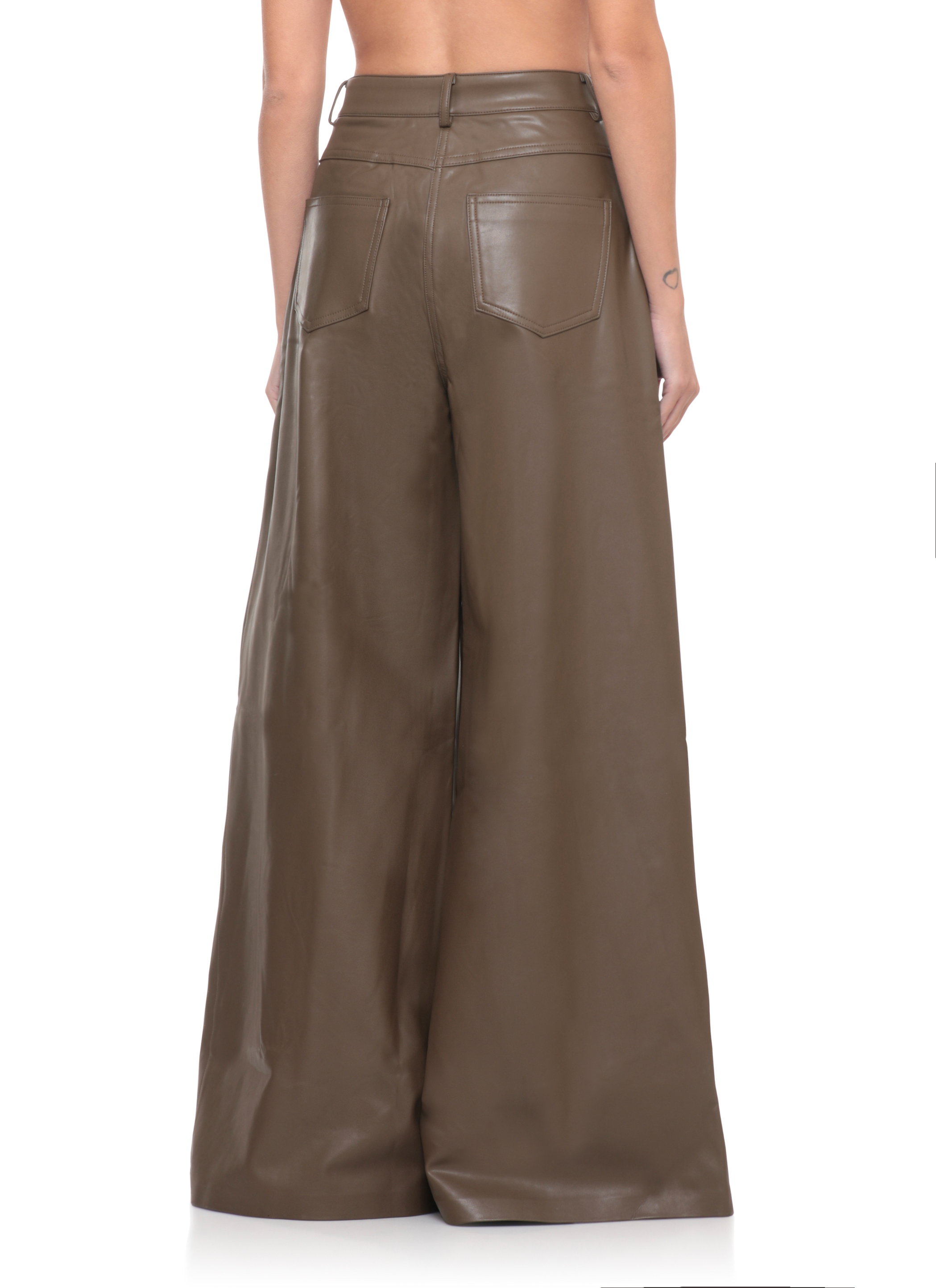 Norma Kamali Trousers Brown ST3257LV476867 (NORMA KAMALI / パンツ ) | NORMA KAMALI (ノーマカマリ)(3)