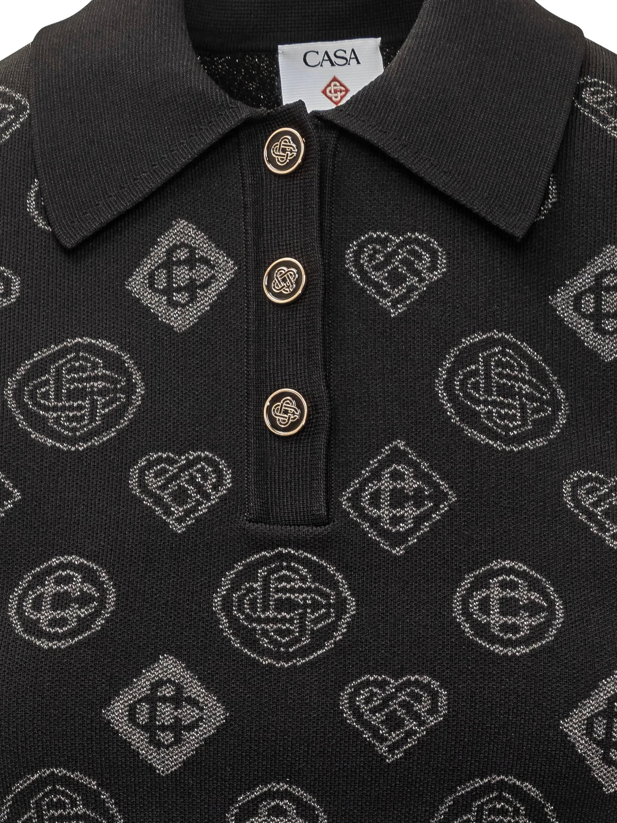 Casablanca Top Black AW25KW107701BLACK (Casablanca / ニット・セーター・カーディガン ) | Casablanca (カサブランカ)(1)