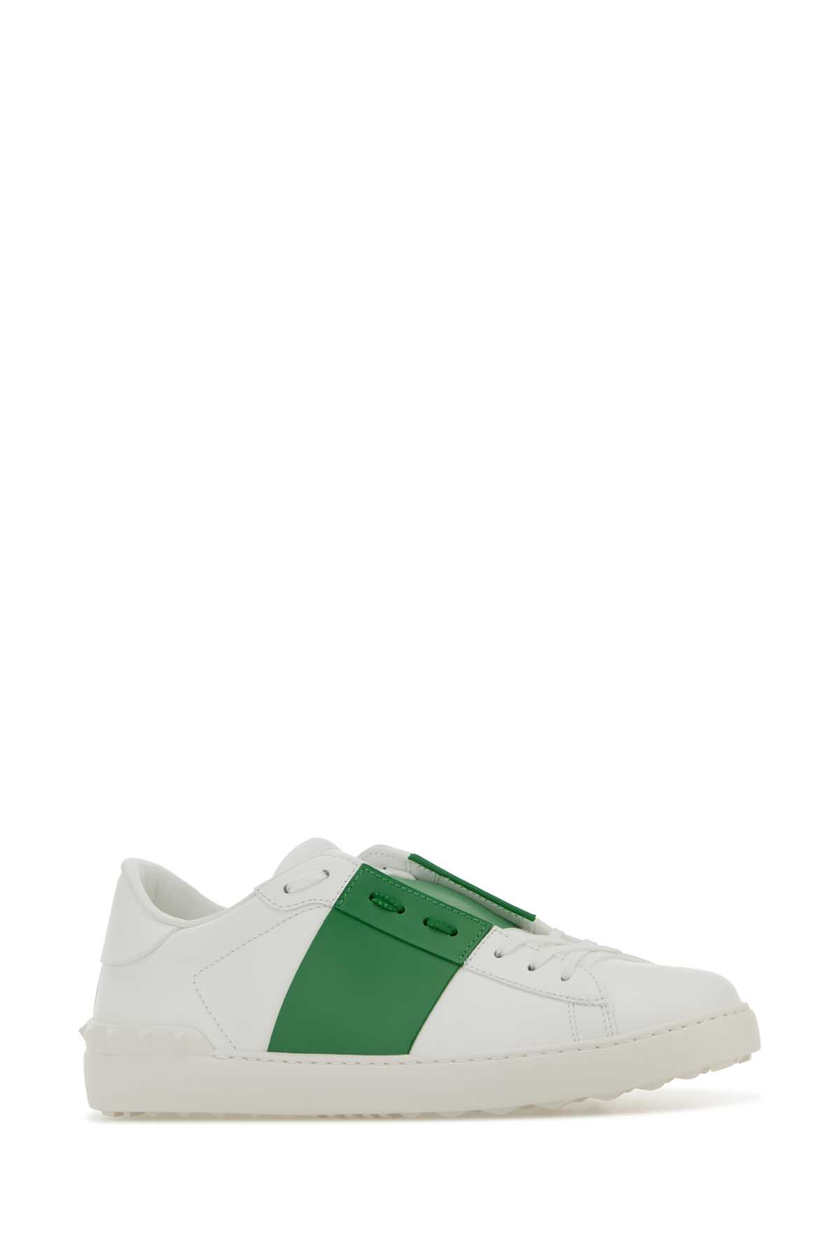 White leather Open sneakers with green band 8Y2S0830BLUDU2 (Valentino Garavani / スニーカー ) | Valentino Garavani (ヴァレンティノ)(1)