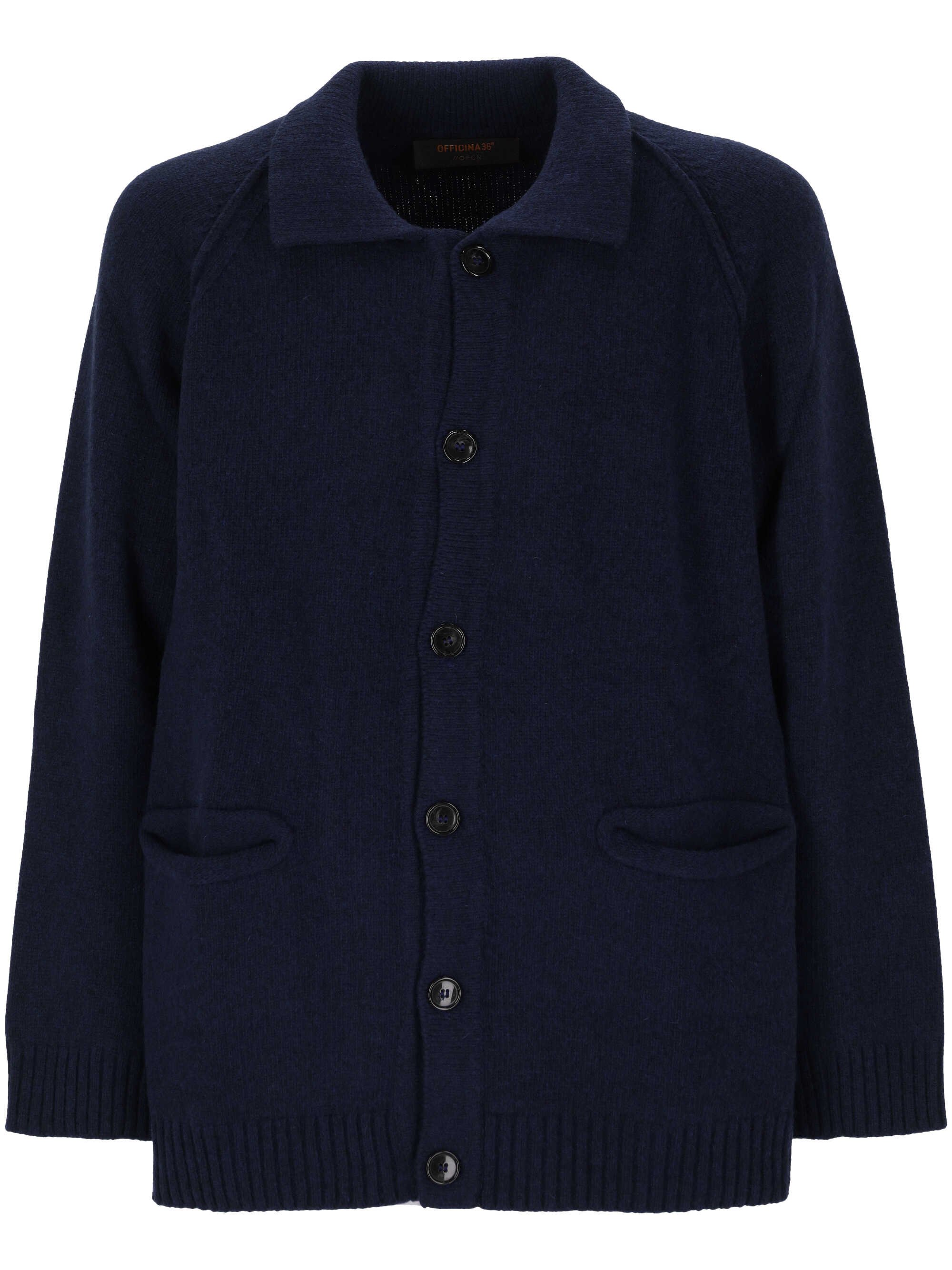 Officina36 Jackets Blue CUAR50BLU (OFFICINA36 / ニット・セーター・カーディガン ) | OFFICINA36 (オフィチーナ トレンタセイ)
