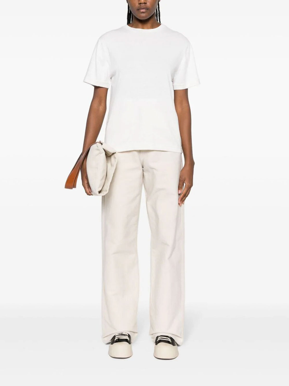 Crew neck short CUBASNOW (extreme cashmere / Tシャツ・カットソー ) | extreme cashmere (エクストリーム カシミヤ)(1)