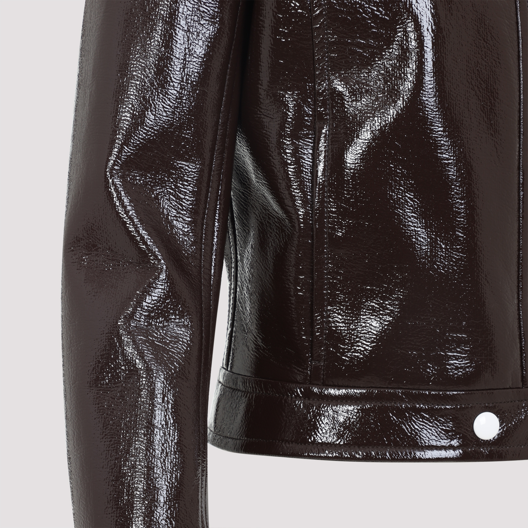 Brown vinyl blazer PERCBL005VY00141983 (Courrèges / カジュアルジャケット ) | Courrèges (クレージュ)(3)