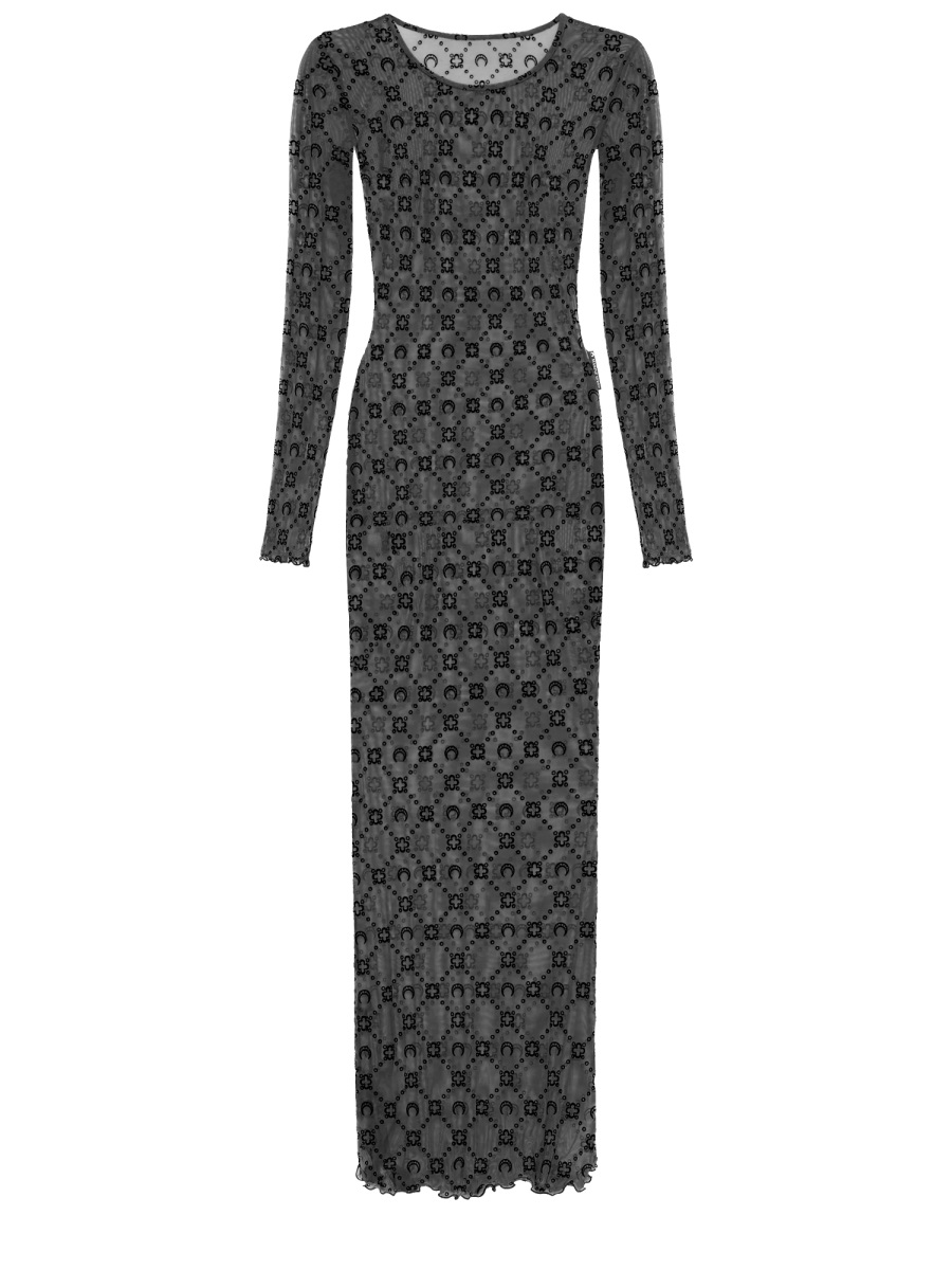 "MONOGRAM" LONG DRESS WDR297BCJER0005BK99 (MARINE SERRE / ワンピース・ドレス・オールインワン ) | MARINE SERRE (マリーン セル)