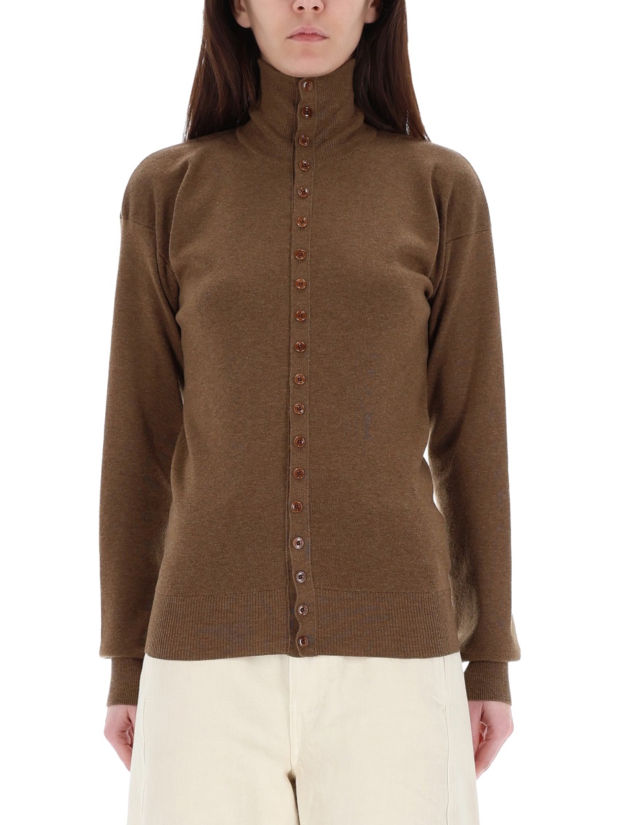 WOOL HIGH COLLAR CARDIGAN TO1431LK1045BR425 (LEMAIRE / ニット・セーター・カーディガン ) | LEMAIRE (ルメール)