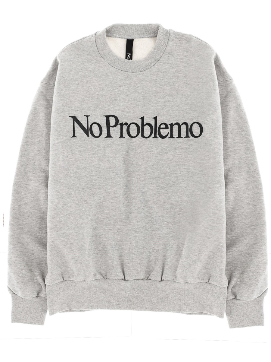 SWEATSHIRT WITH LOGO NP2000204GRYM (No Problemo / スウェット・フーディー ) | No Problemo (ノープロブレモ)