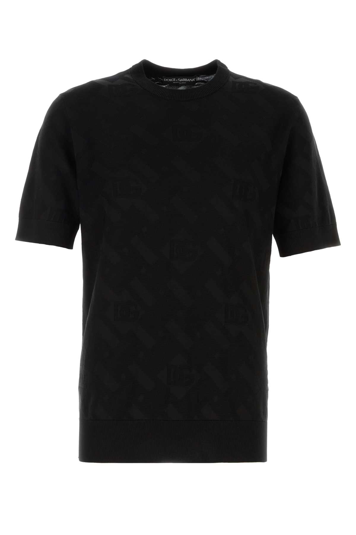 Black silk sweater GXX03TJBSOCN0000 (Dolce & Gabbana / ニット・セーター・カーディガン ) | Dolce & Gabbana (ドルチェガッバーナ)