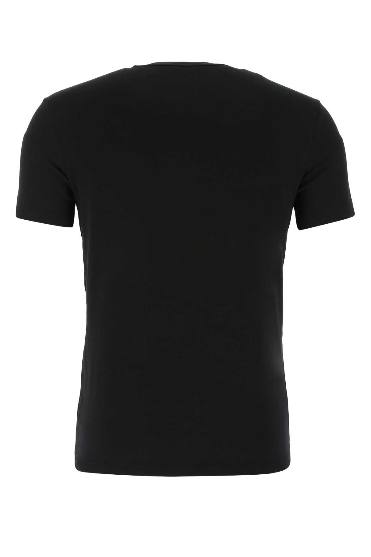 Black stretch cotton t-shirt T4M081040002 (TOM FORD / アンダーウェア ) | TOM FORD (トムフォード)(1)