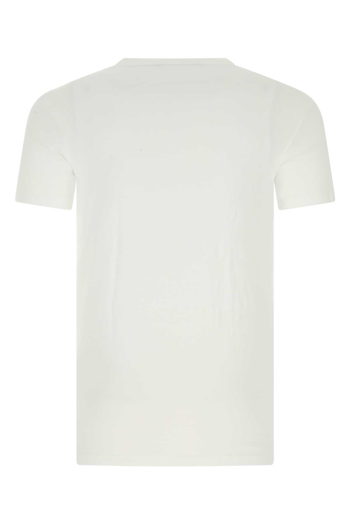 White stretch cotton t-shirt T4M081040100 (TOM FORD / アンダーウェア ) | TOM FORD (トムフォード)(1)