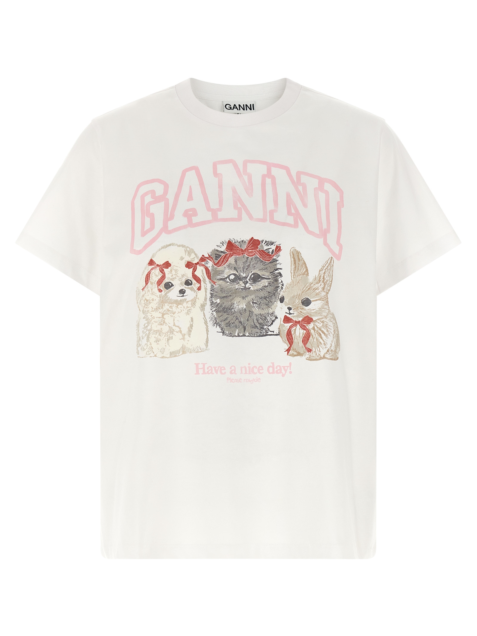 Printed T-shirt A1050029151 (GANNI / Tシャツ・カットソー ) | GANNI (ガニー)