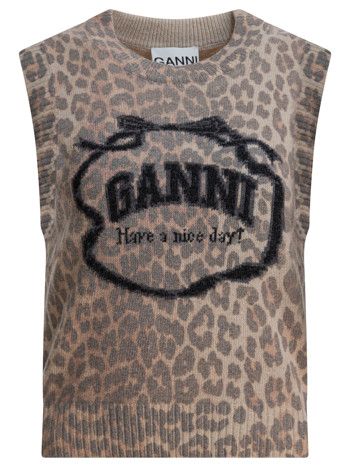 Wool vest with logo A1070044943 (GANNI / ベスト ) | GANNI (ガニー)