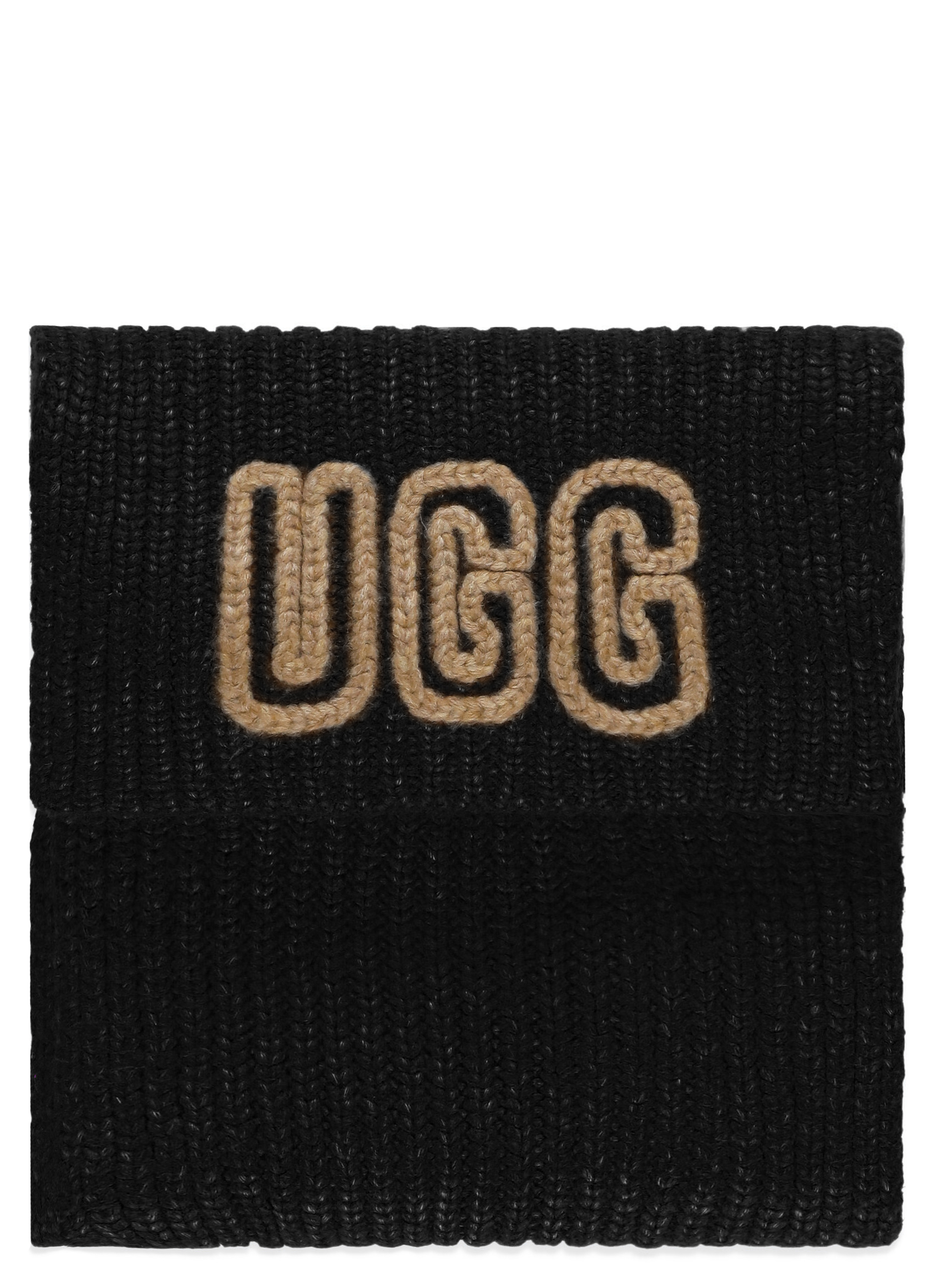 UGG Scarfs Black 102787UCHUNKYCRAFTEDRIBSCARFBLAC (UGG / スカーフ・マフラー ) | UGG (アグ)