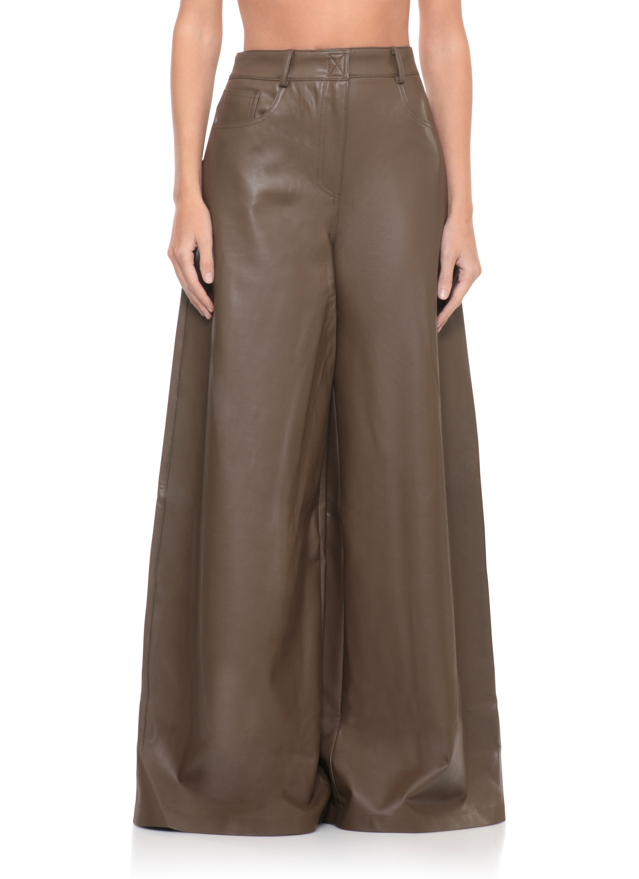 Norma Kamali Trousers Brown ST3257LV476867 (NORMA KAMALI / パンツ ) | NORMA KAMALI (ノーマカマリ)(2)