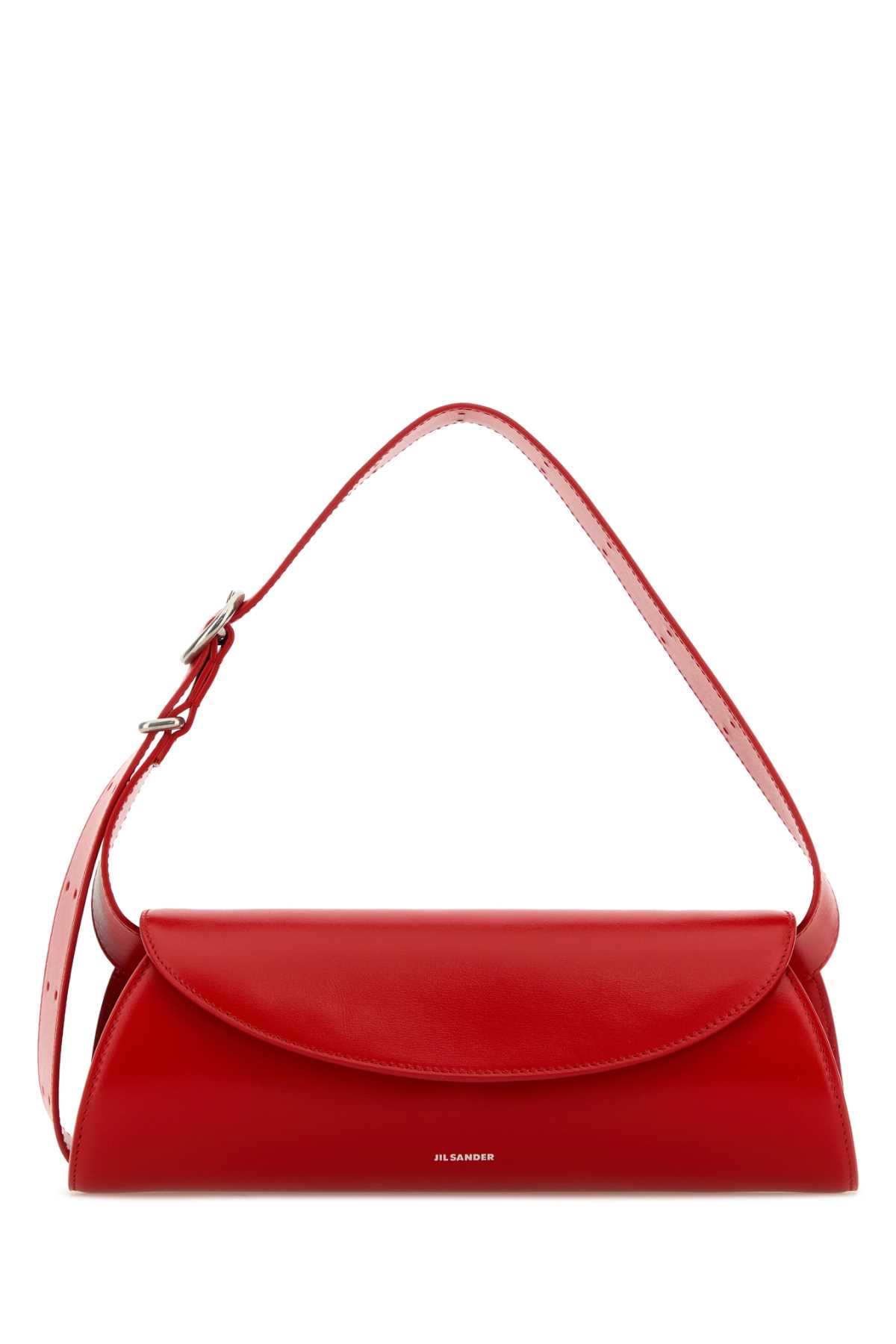 Red leather small Cannolo crossbody bag J07WD0023P5355618 (Jil Sander / ハンドバッグ・ショルダーバッグ ) | Jil Sander (ジルサンダー)
