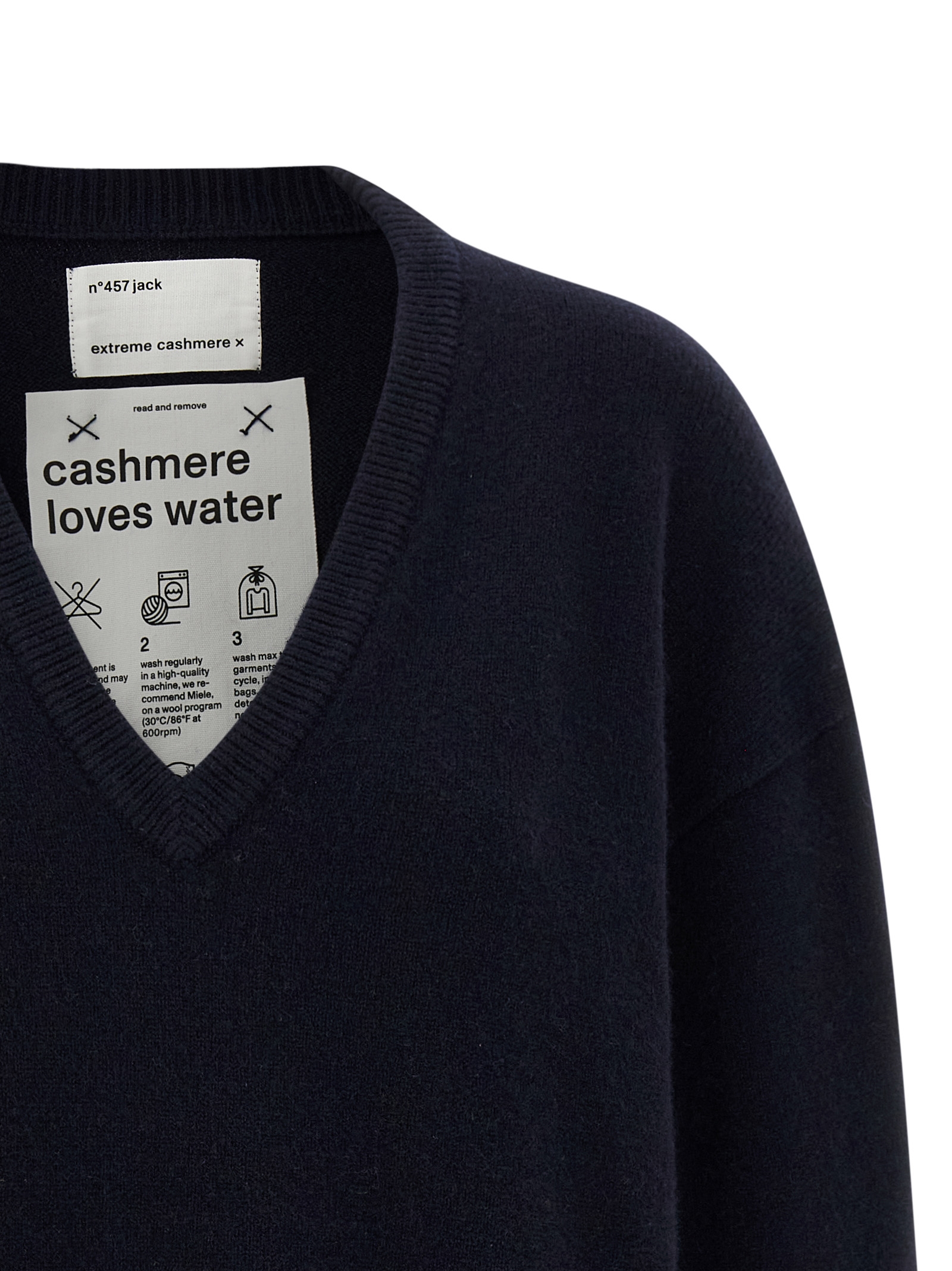 'n°457 jack' sweater N457JACKNAVY (extreme cashmere / ニット・セーター・カーディガン ) | extreme cashmere (エクストリーム カシミヤ)(2)