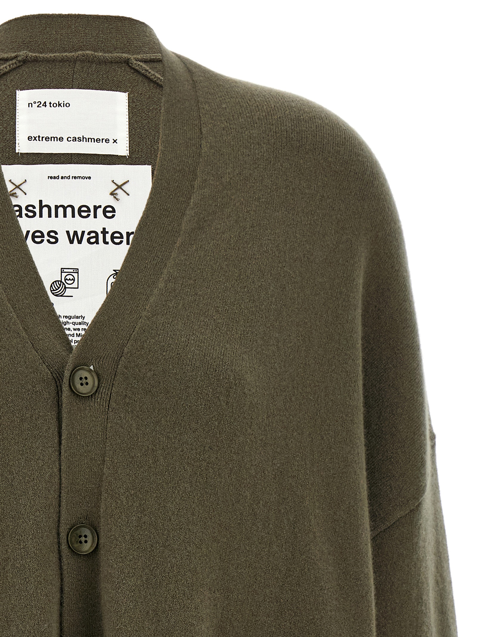 'N.24 Tokio' cardigan N24TOKIOARMY (extreme cashmere / ニット・セーター・カーディガン ) | extreme cashmere (エクストリーム カシミヤ)(2)