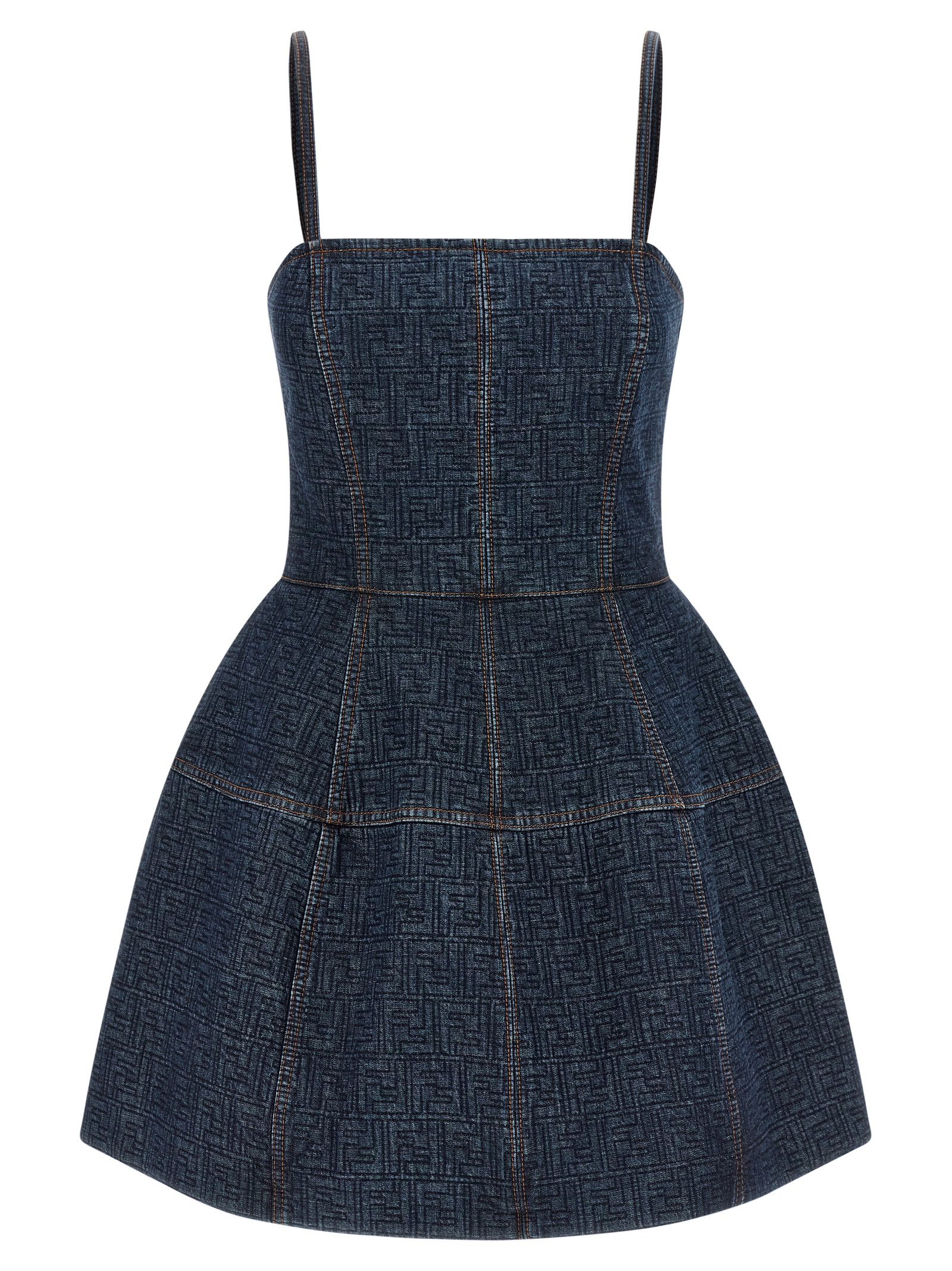 'FF' denim dress FLD568AW82F1UKI (FENDI / ワンピース・ドレス・オールインワン ) | FENDI (フェンディ)