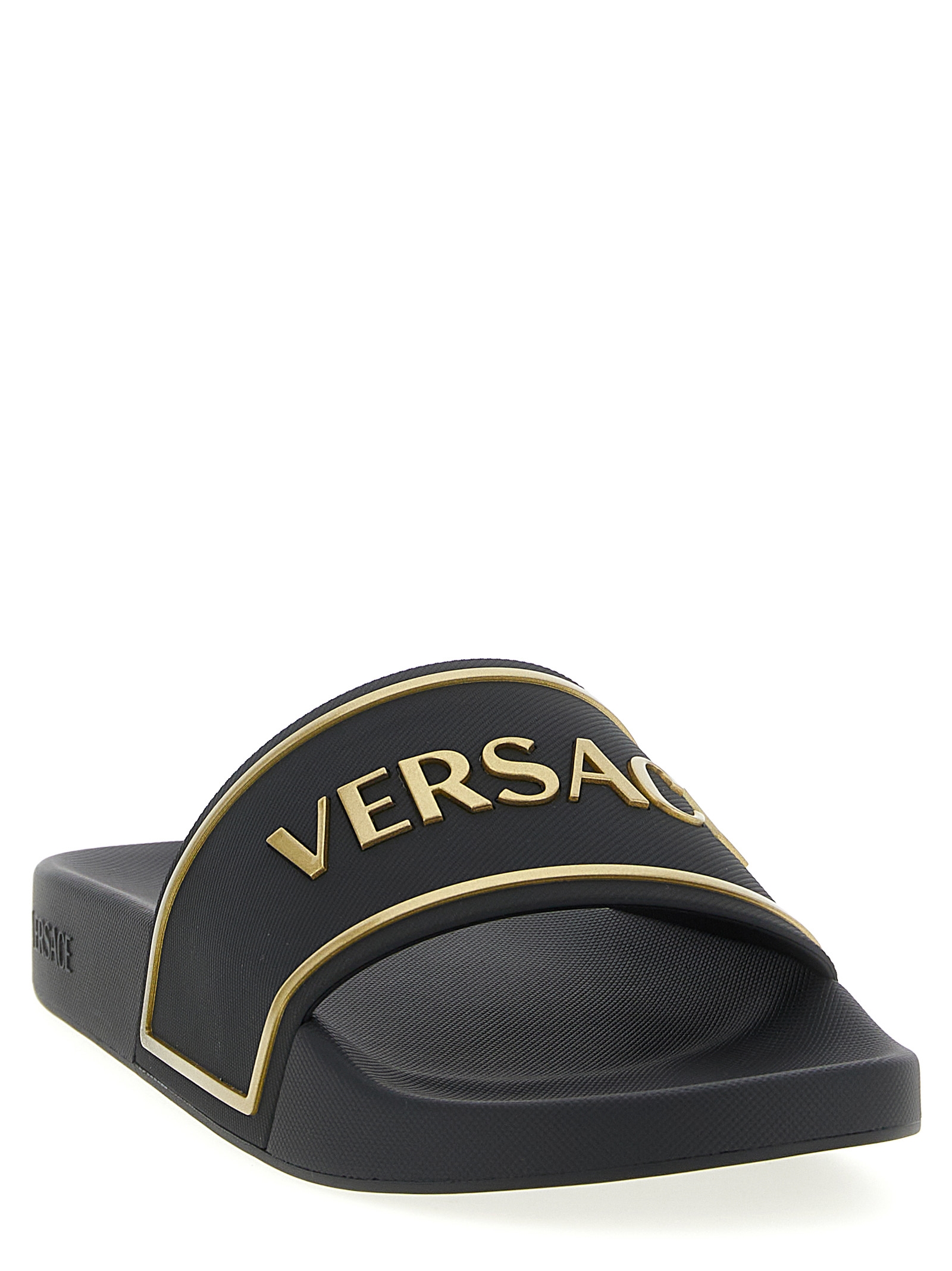 'Versace Logo' Slide 10184961A170132B130 (VERSACE / サンダル ) | VERSACE (ヴェルサーチェ)(1)