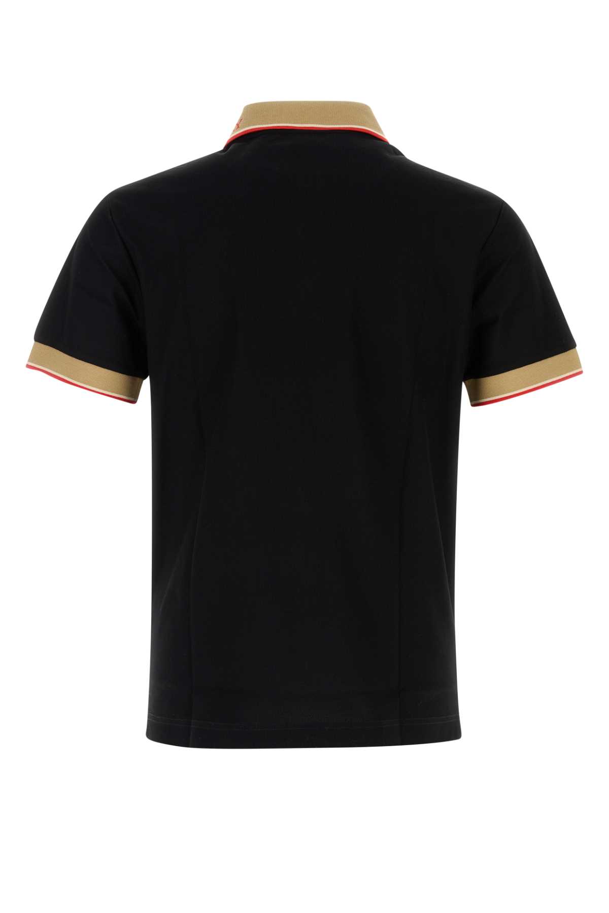 Black piquet polo shirt 8110934A1189 (Burberry / Tシャツ・カットソー ) | Burberry (バーバリー)(1)