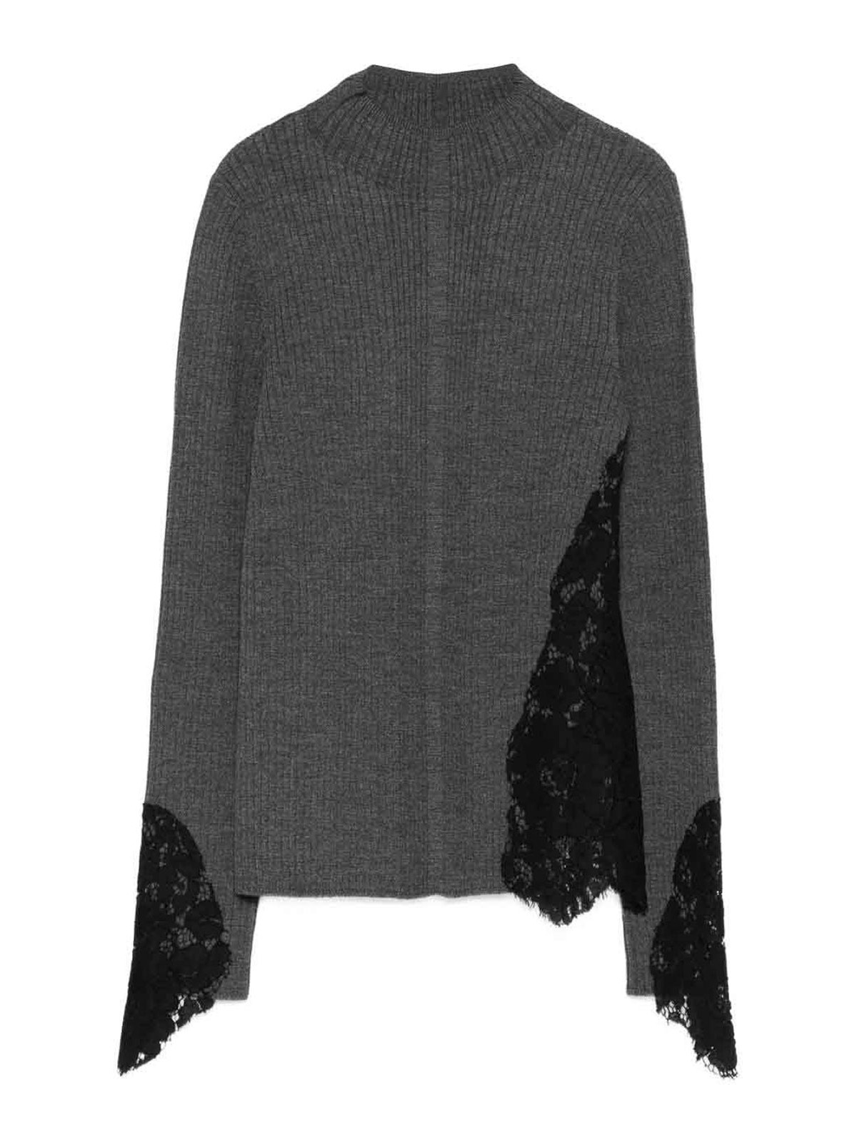 Ribbed sweater with Samoa lace inserts 105565A2S3K07 (PINKO / ニット・セーター・カーディガン ) | PINKO (ピンコ)