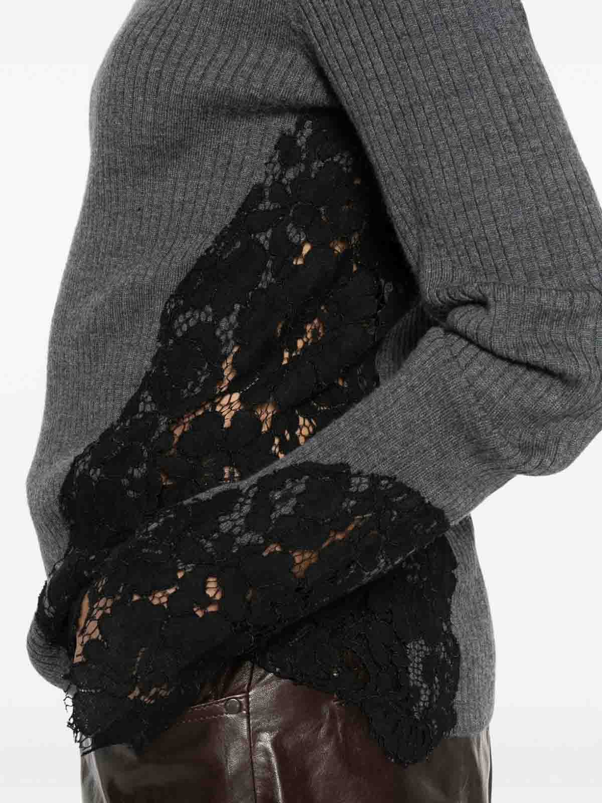 Ribbed sweater with Samoa lace inserts 105565A2S3K07 (PINKO / ニット・セーター・カーディガン ) | PINKO (ピンコ)(2)