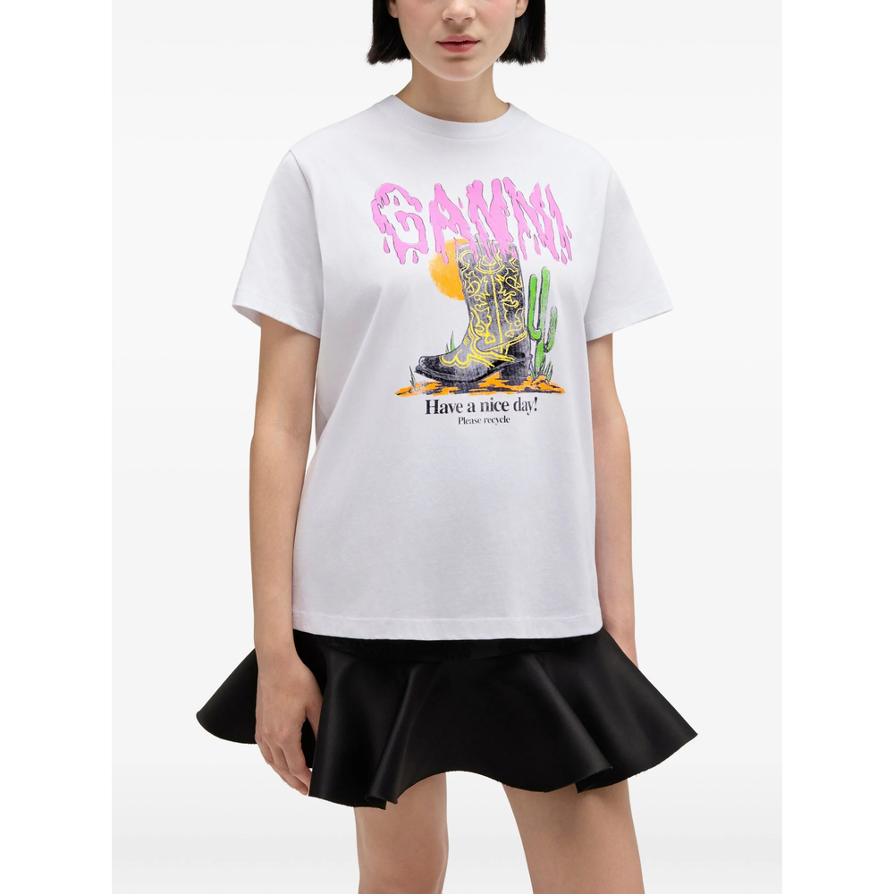 T-shirt Ganni A1050075151 (GANNI / タンクトップ・キャミソール ) | GANNI (ガニー)(1)