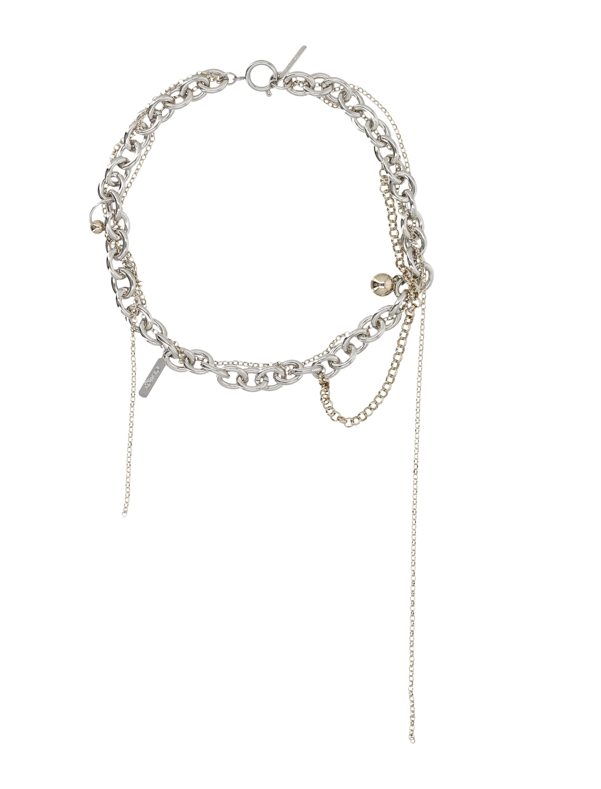 JUSTINE CLENQUET Accessories Silver LEWISNECKLACEPALLADIUM (JUSTINE CLENQUET / ネックレス ) | JUSTINE CLENQUET (ジュスティーヌ クランケ)