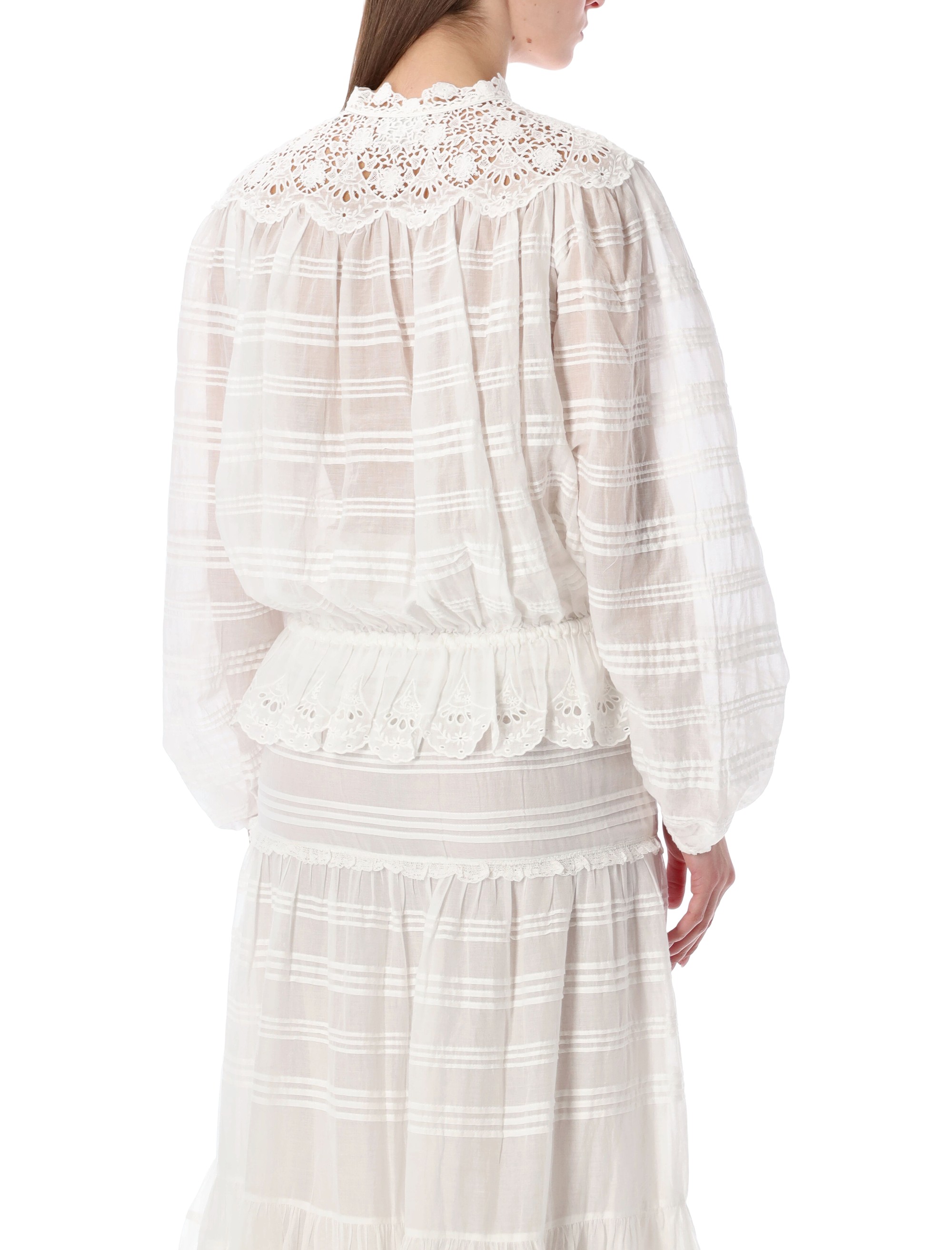 MARANT ETOILE T-shirts and Polos White HT0767FAD1J05E20WH (Isabel Marant Étoile / シャツ・ブラウス ) | Isabel Marant Étoile (イザベル マラン エトワール)(1)