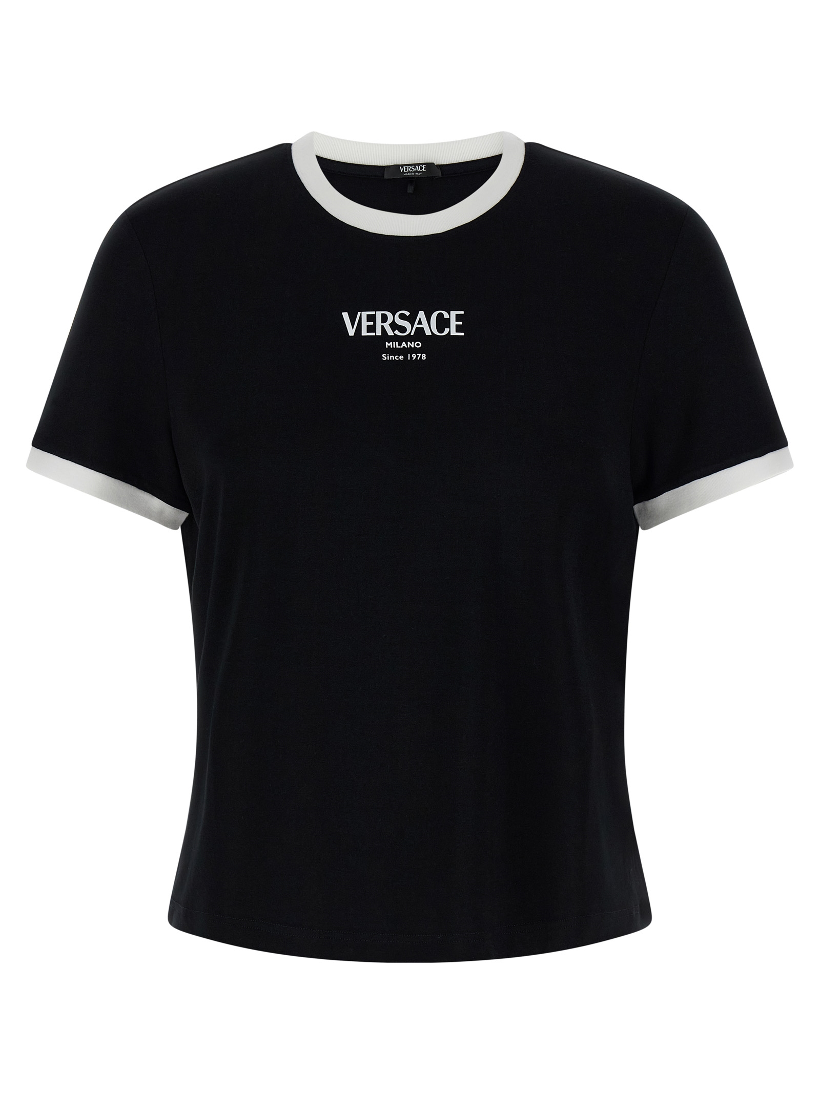 'Versace Logo' T-shirt 10226561A166852B020 (VERSACE / Tシャツ・カットソー ) | VERSACE (ヴェルサーチェ)