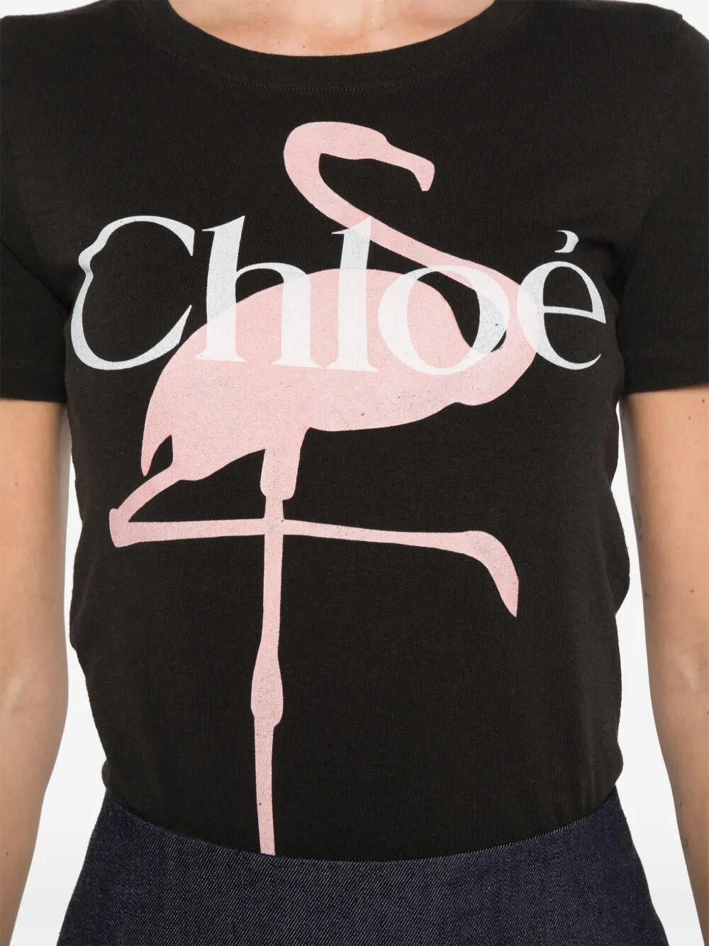 BABY FIT FLAMINGO-PRINT COTTON JERSEY T-SHIRT CH26SJH08197070 (Chloé / Tシャツ・カットソー ) | Chloé (クロエ)(3)