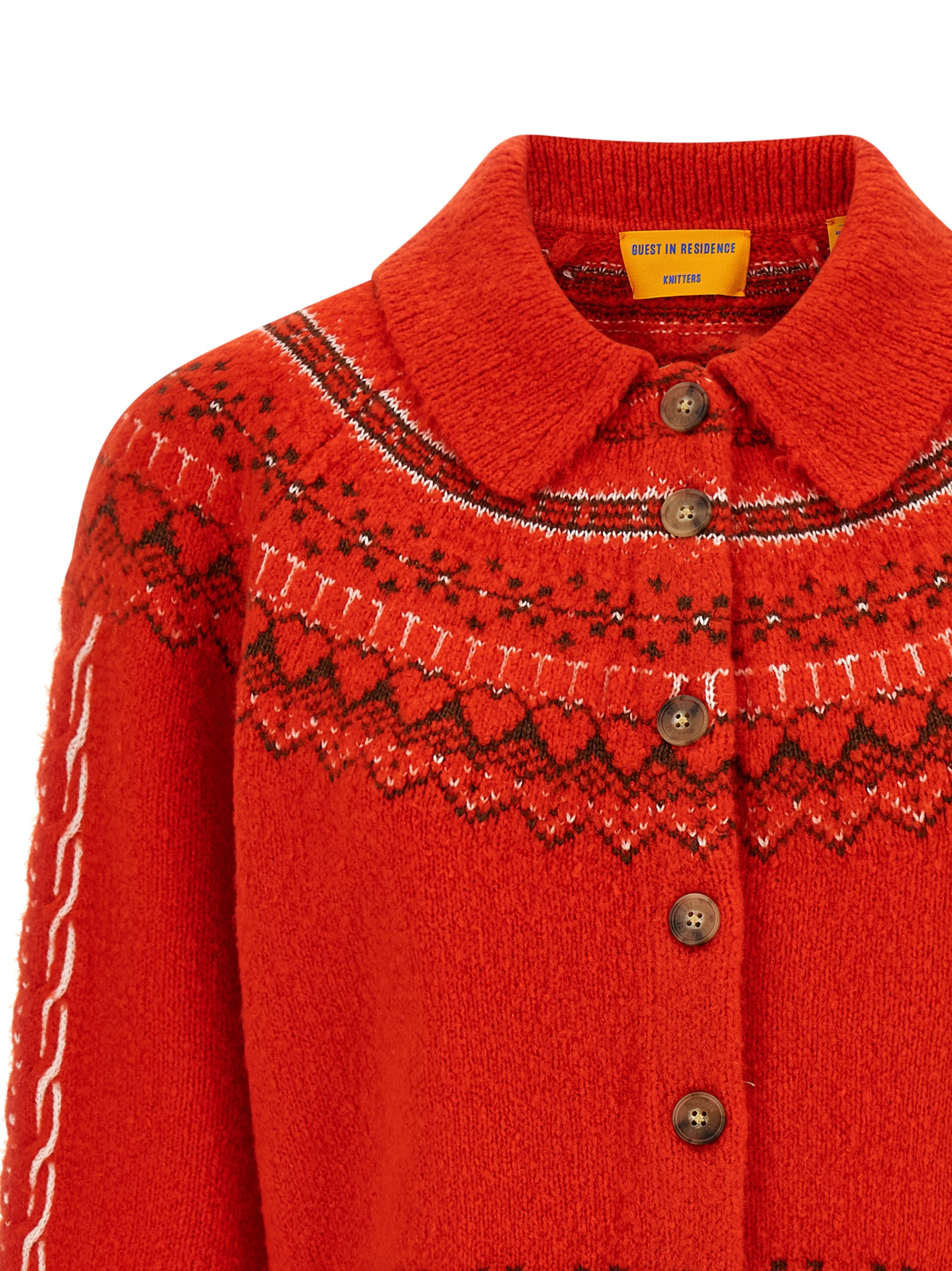 'Cloud Chalet' cardigan W38927AMCHILICOMBO (GUEST IN RESIDENCE / ニット・セーター・カーディガン ) | GUEST IN RESIDENCE (ゲスト イン レジデンス)(2)