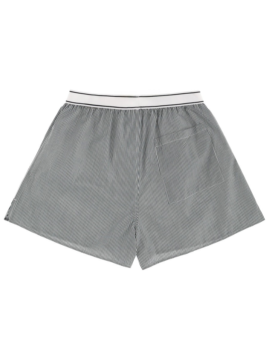 STRIPED LOGO SHORTS SH01561300ST71FORESTSTRIPED (Sporty & Rich / ショートパンツ ) | Sporty & Rich (スポーティアンドリッチ)(1)