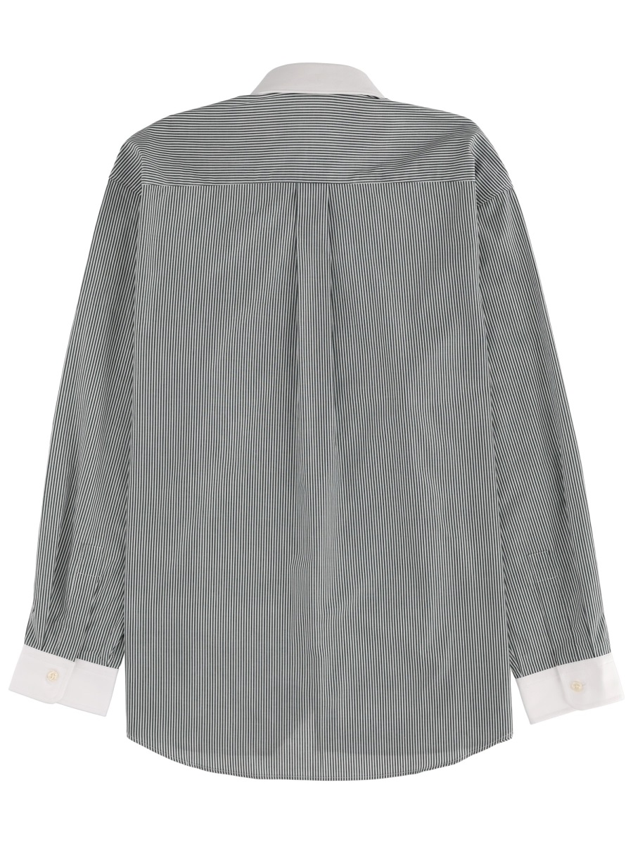 LOGO STRIPED SHIRT SI01961302ST71FORESTSTRIPED (Sporty & Rich / シャツ・ブラウス ) | Sporty & Rich (スポーティアンドリッチ)(1)