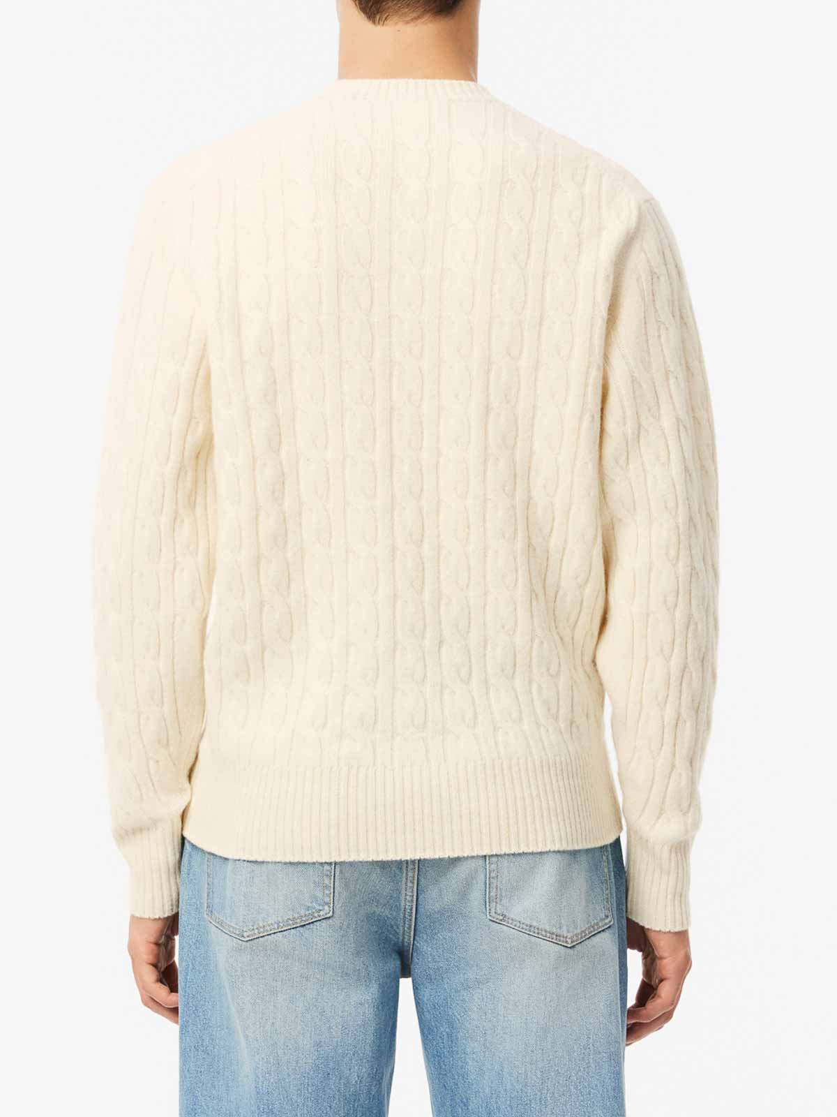Cable-Knit Crew Neck In Carded Wool AH2924XFJ (LACOSTE / ニット・セーター・カーディガン ) | LACOSTE (ラコステ)(2)
