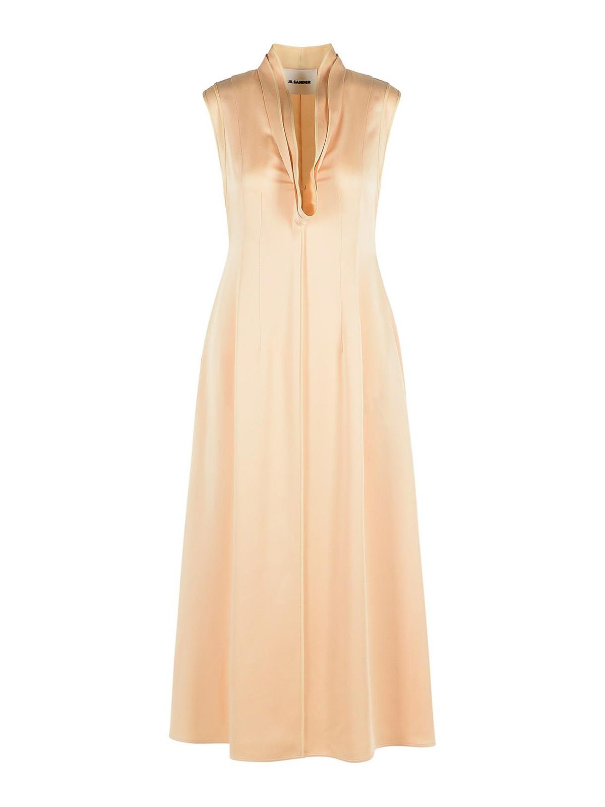 Acetate And Peach Viscose Dress J02CT0554J76018679 (Jil Sander / ワンピース・ドレス・オールインワン ) | Jil Sander (ジルサンダー)