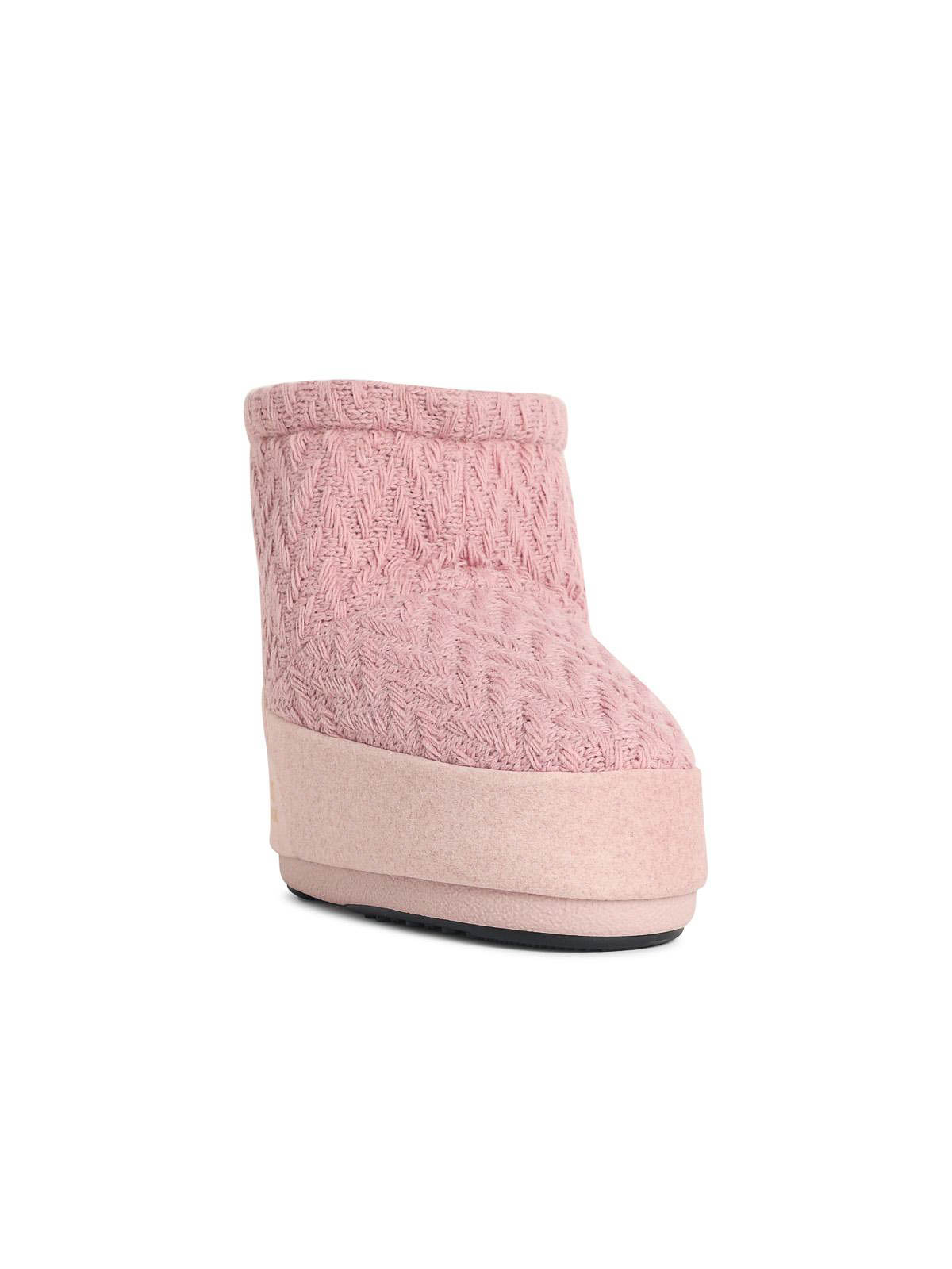 Icon Low Nolace Knit Pink Fabric Boots 1409750J038 (MOON BOOT / ブーツ ) | MOON BOOT (ムーンブーツ)(1)