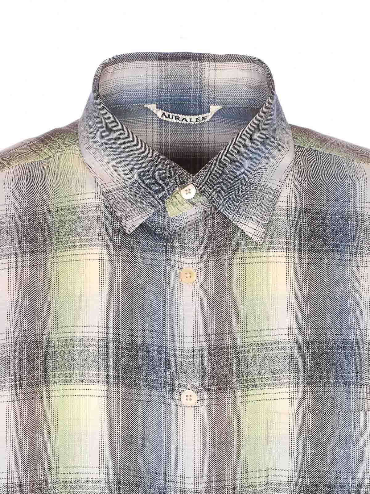 Shirt A25AS01LCBLUEGREEN (AURALEE / シャツ・ブラウス ) | AURALEE (オーラリー)(3)