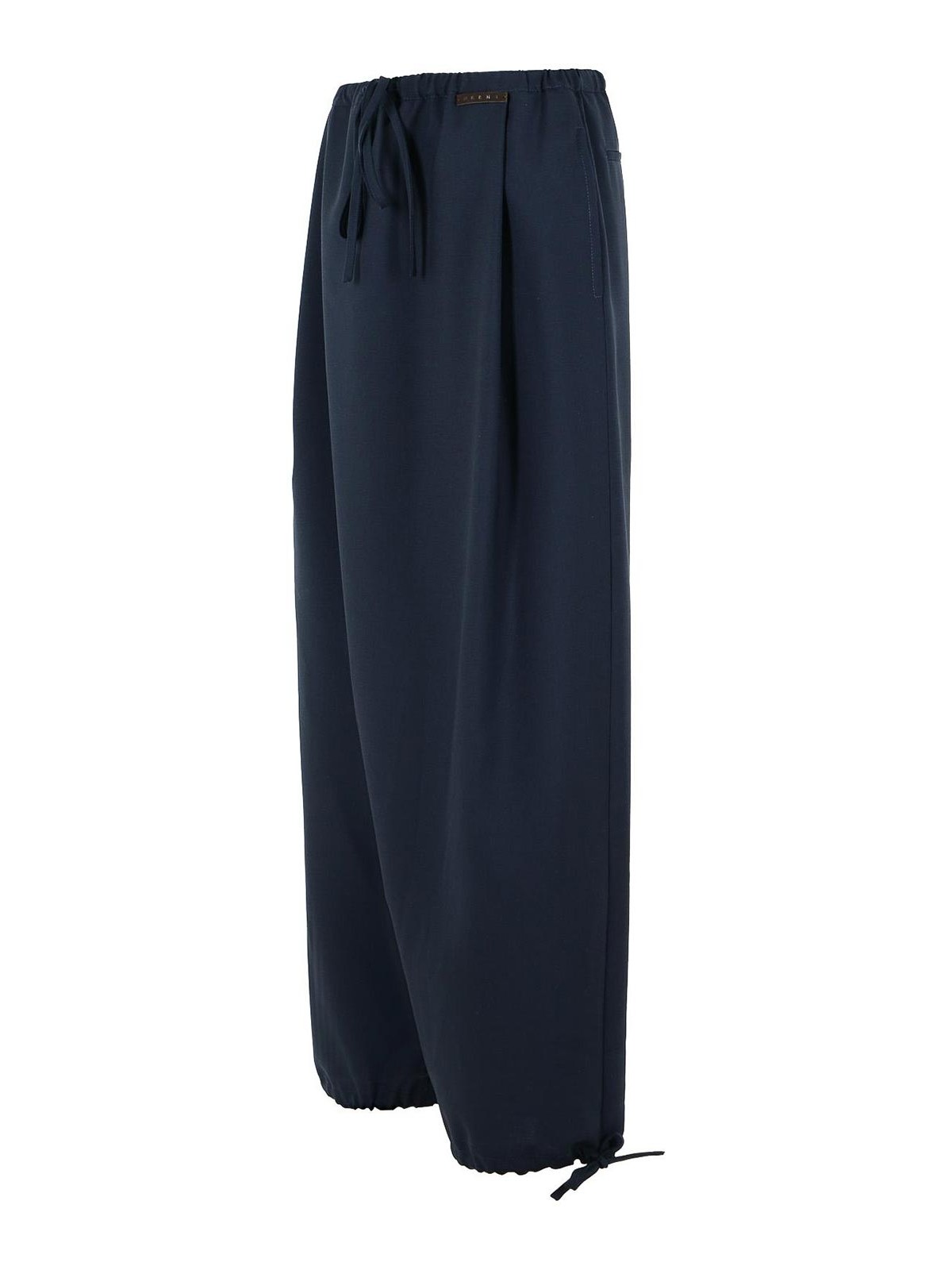 Blue Virgin Wool Trousers PAMA0634A0UTW83900B99 (Marni / パンツ ) | Marni (マルニ)(2)