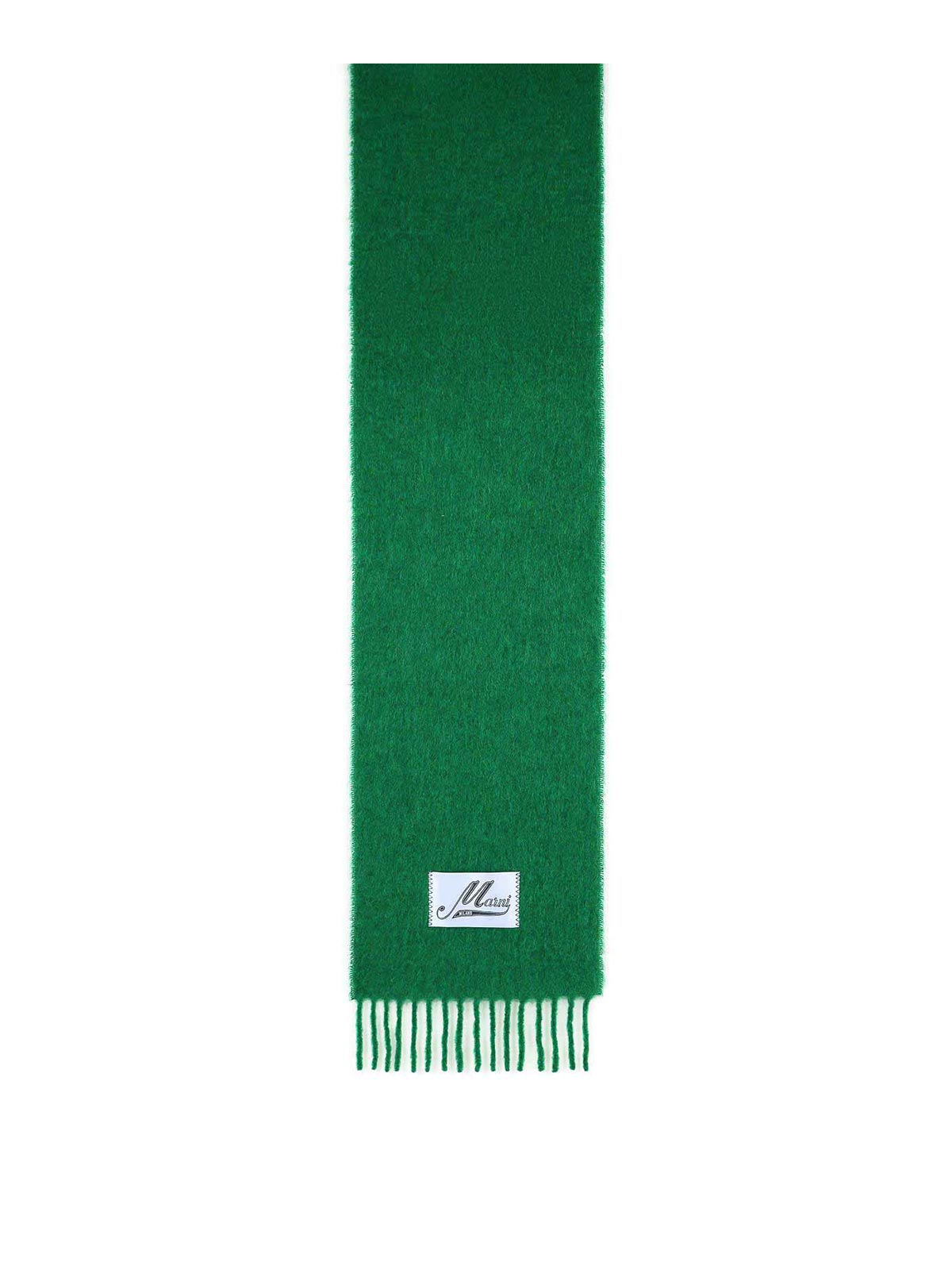 Green Brushed Alpaca Blend Scarf ASZC0005A0UTW91800V56 (Marni / スカーフ・マフラー ) | Marni (マルニ)