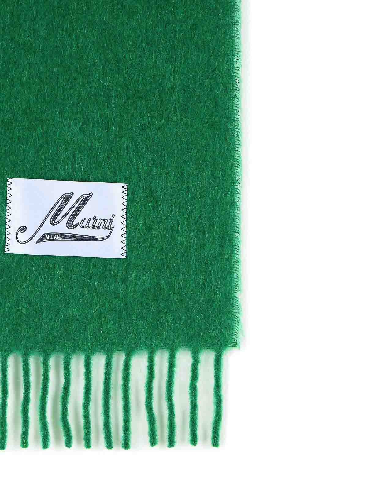 Green Brushed Alpaca Blend Scarf ASZC0005A0UTW91800V56 (Marni / スカーフ・マフラー ) | Marni (マルニ)(2)