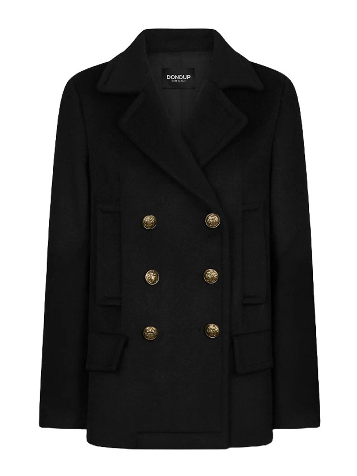 Wool-Blend Velour Peacoat Regular DJ714WF0184DXXXDD897 (DONDUP / コート ) | DONDUP (ドンダップ)