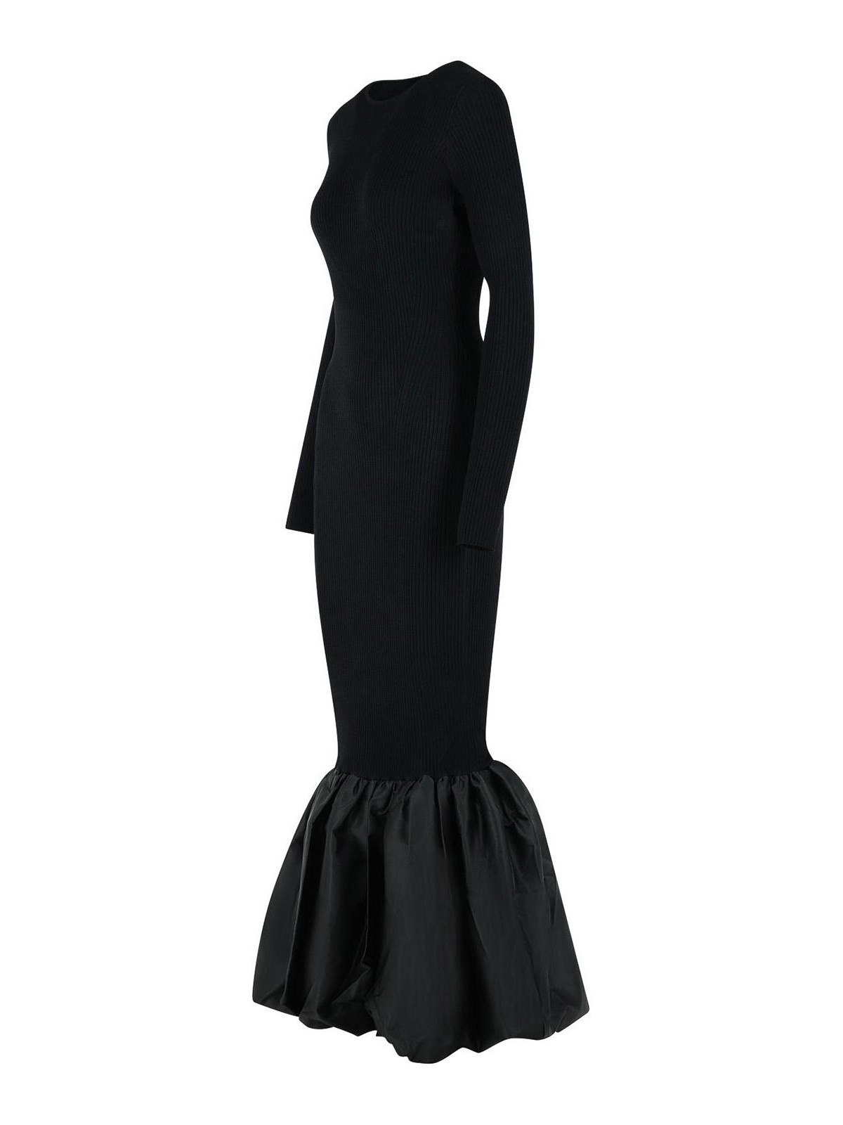Long Dress In Black Viscose Blend 115244100 (ROTATE / ワンピース・ドレス・オールインワン ) | ROTATE (ロテート)(2)