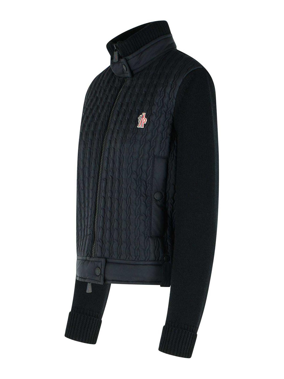 Black Virgin Wool Padded Cardigan 0989B00014M1131999 (Moncler / ニット・セーター・カーディガン ) | Moncler (モンクレール)(2)