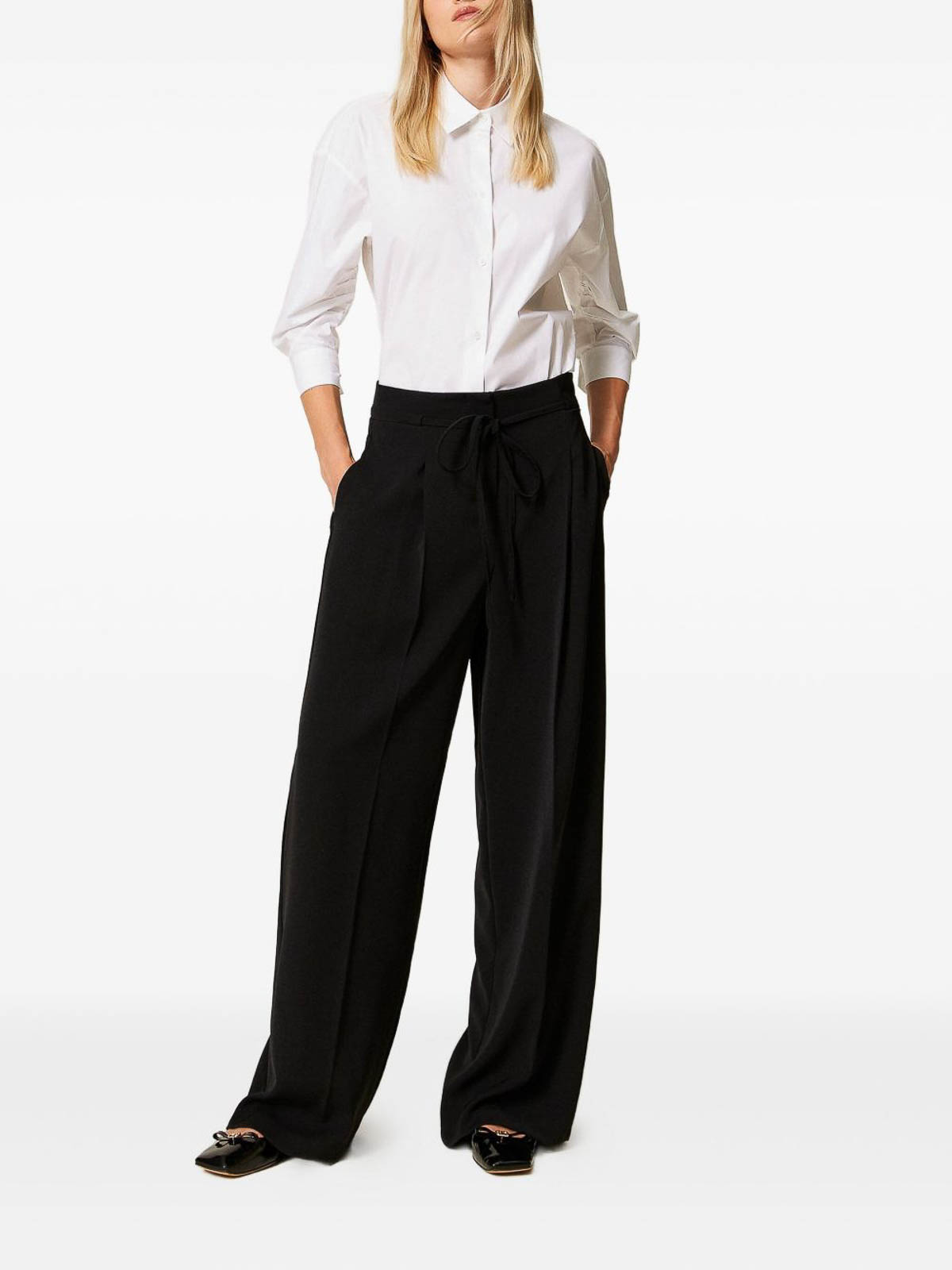 Palazzo Pants With Pleats 252TF201100006 (TWINSET / パンツ ) | TWINSET (ツインセット)(1)